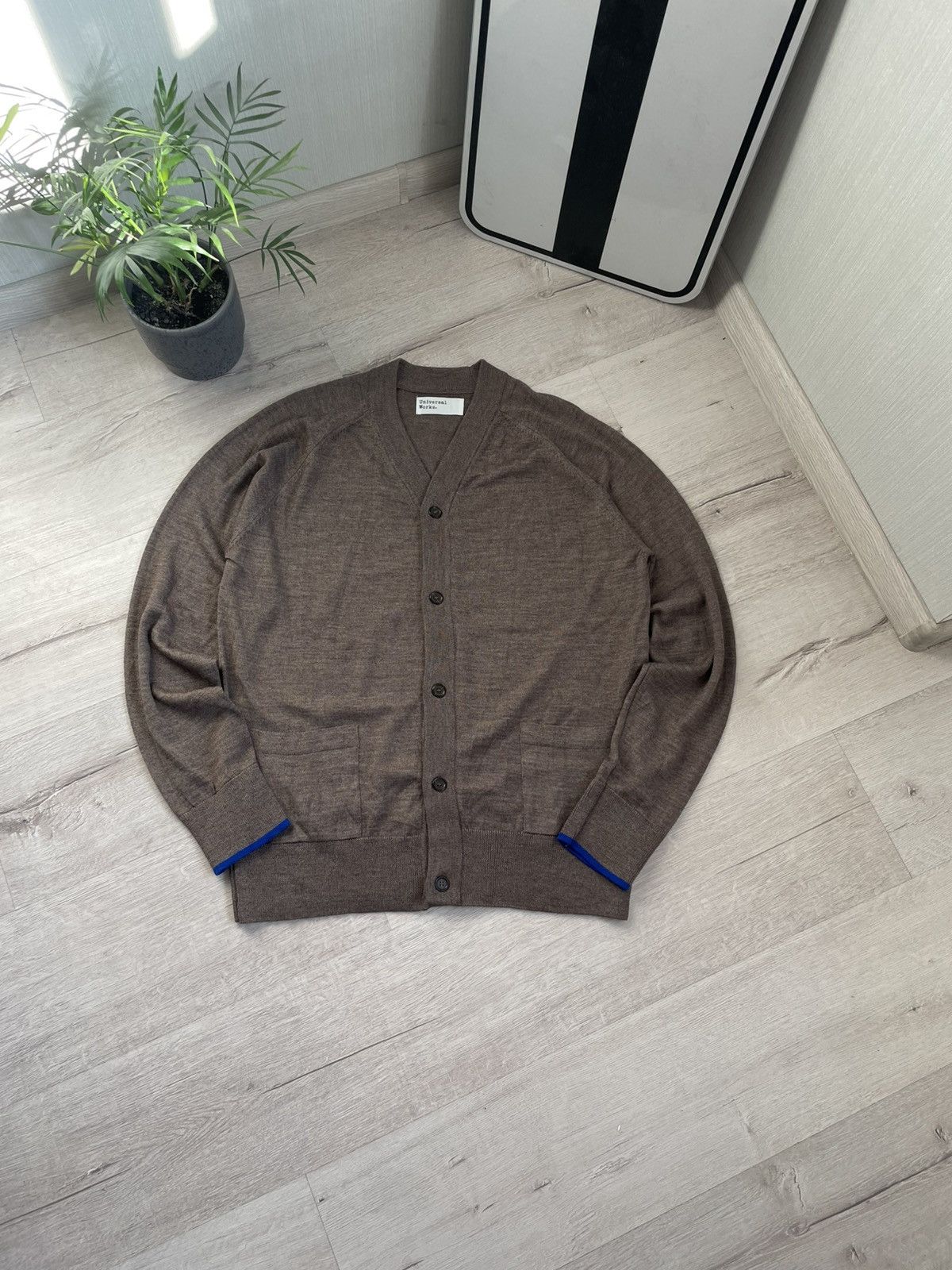 Japanese Brand Rare Universal Works Merino Wool Cardigan Y2k Sweater Size US L / EU 52-54 / 3 - 4 Thumbnail