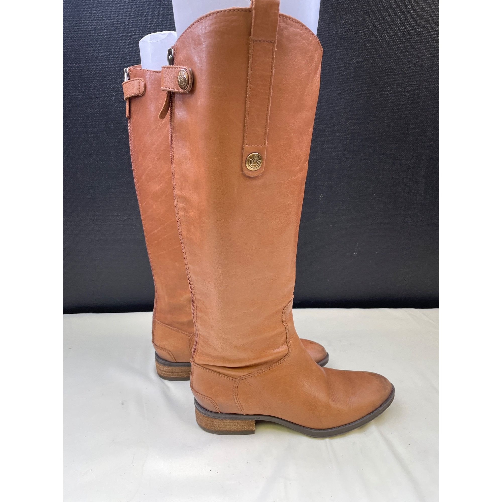 Sam Edelman Sam Edelman Women's Leather Camel Color Riding Boots /Shoes Size US 6.5 / IT 36.5 - 3 Thumbnail