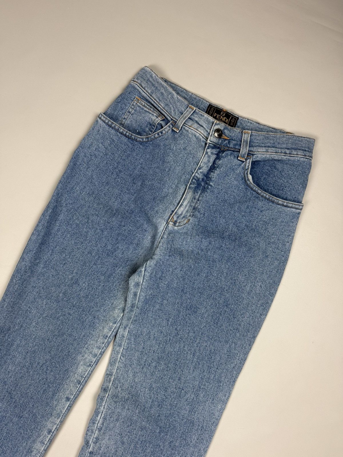 Fendi × Vintage Fendi Vintage Ladies Denim Jeans Size 31" - 2 Thumbnail