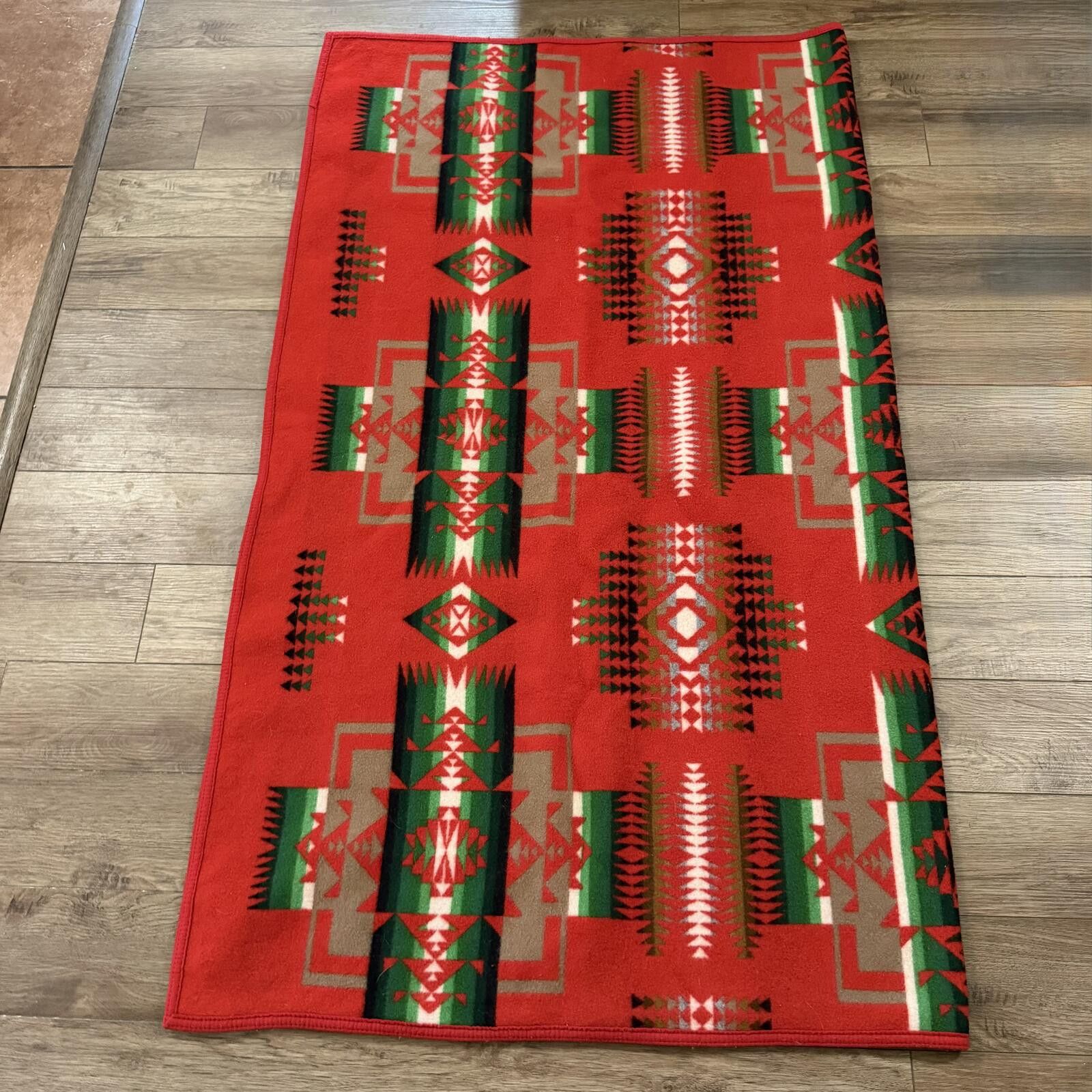 Pendleton Vintage Pendleton Chief Joseph Beaver State Wool Red Blanket Size ONE SIZE - 6 Thumbnail