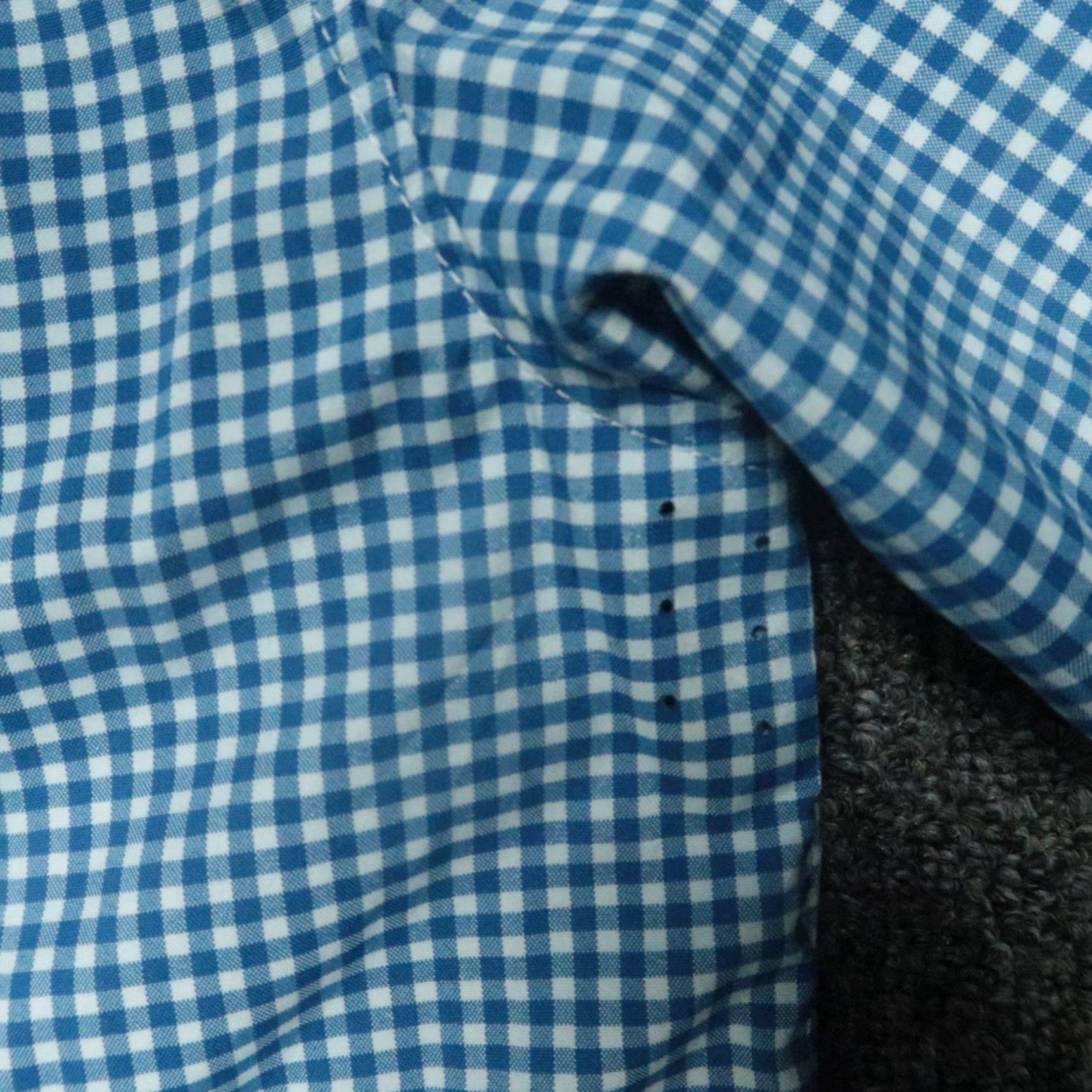 Vintage Ministry Of Supply Shirt Men Large Blue White Gingham Slim Long Sleeve Button-Up Size US L / EU 52-54 / 3 - 7 Thumbnail