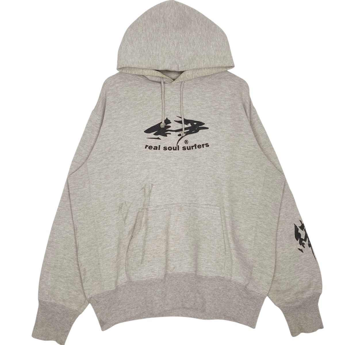 Other Vintage Athletic Apparel Hoodie Sweater Gray Big Logo Size L Size US L / EU 52-54 / 3 - 1 Thumbnail