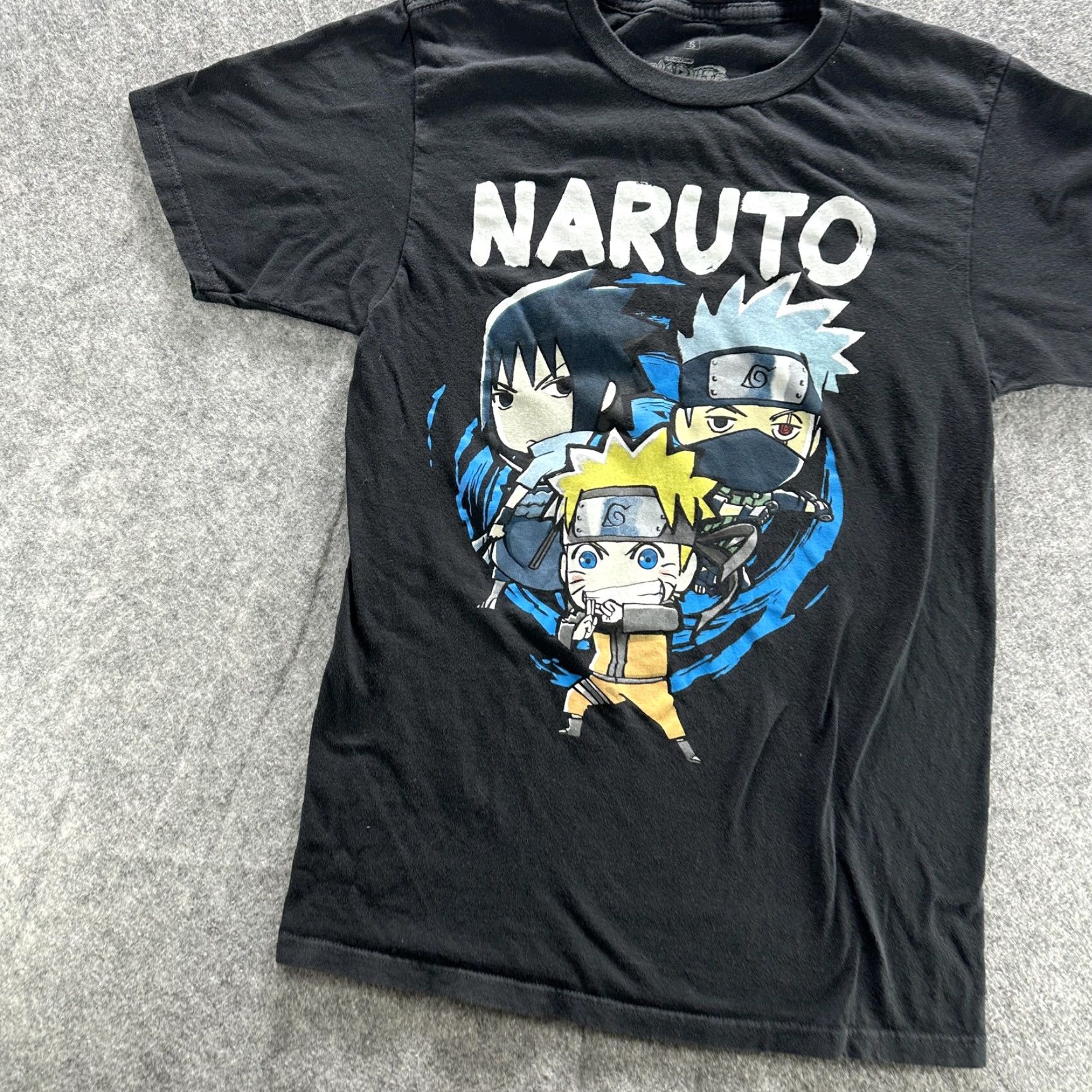 Ripple Junction Shippuden Naruto Shirt Mens Small Black Anime Graphic Tee Sasuke Kakashi Size US S / EU 44-46 / 1 - 3 Thumbnail