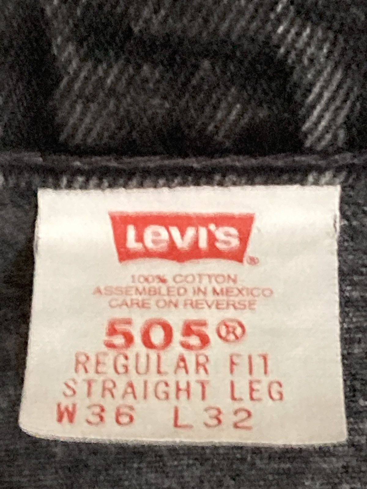 Levi's Vintage 90’s Levis 505 orange tab jeans Made in Mexico Size US 36 / EU 52 - 6 Thumbnail