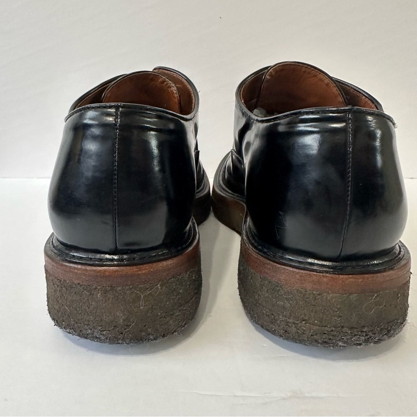 Dries Van Noten 90s style Black Patent Leather Oxford Shoes EU 37.5 Platform Size US 7.5 / IT 37.5 - 6 Thumbnail