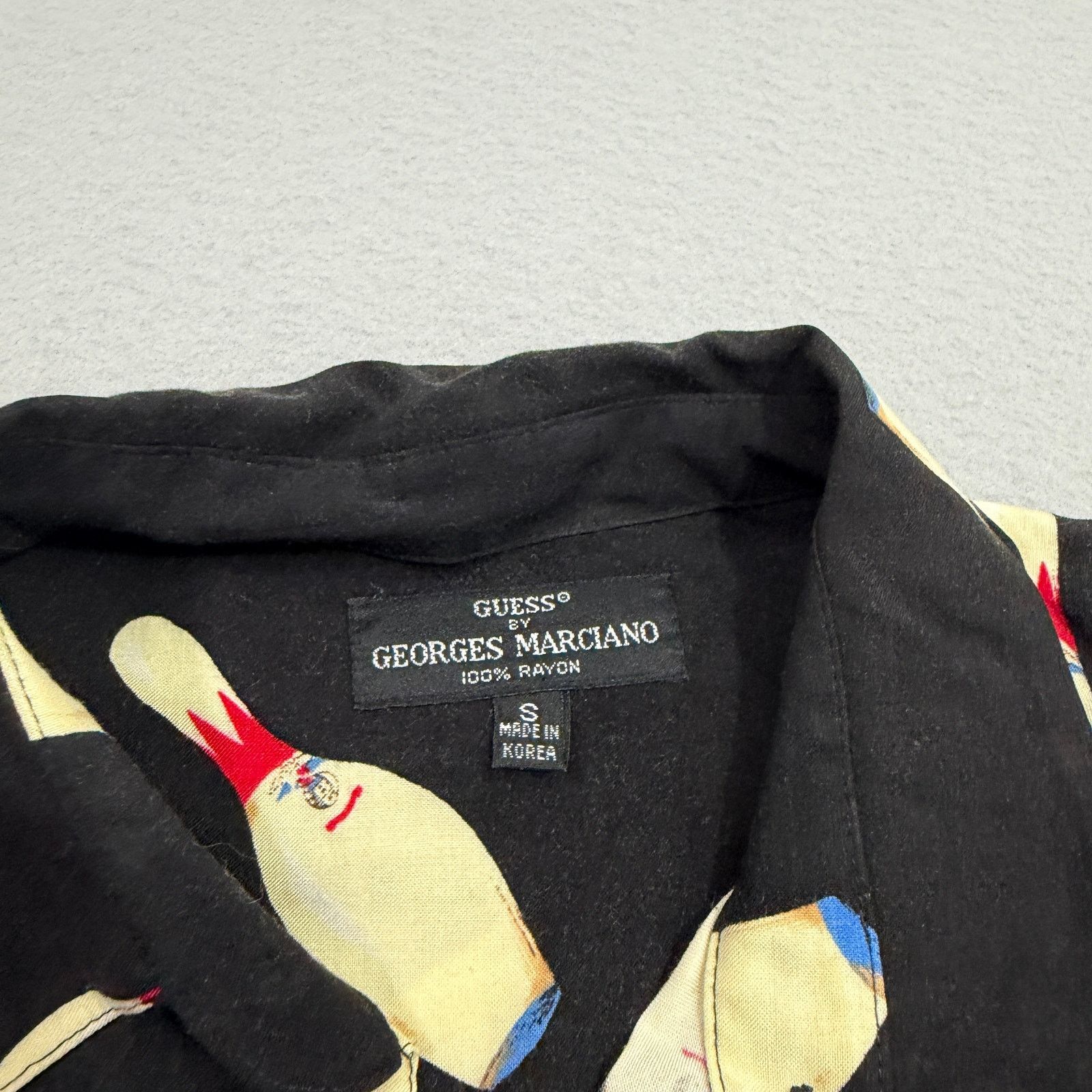 Guess Vintage 90s Guess by Georges Marciano Bowling Button Shirt Size US S / EU 44-46 / 1 - 5 Thumbnail