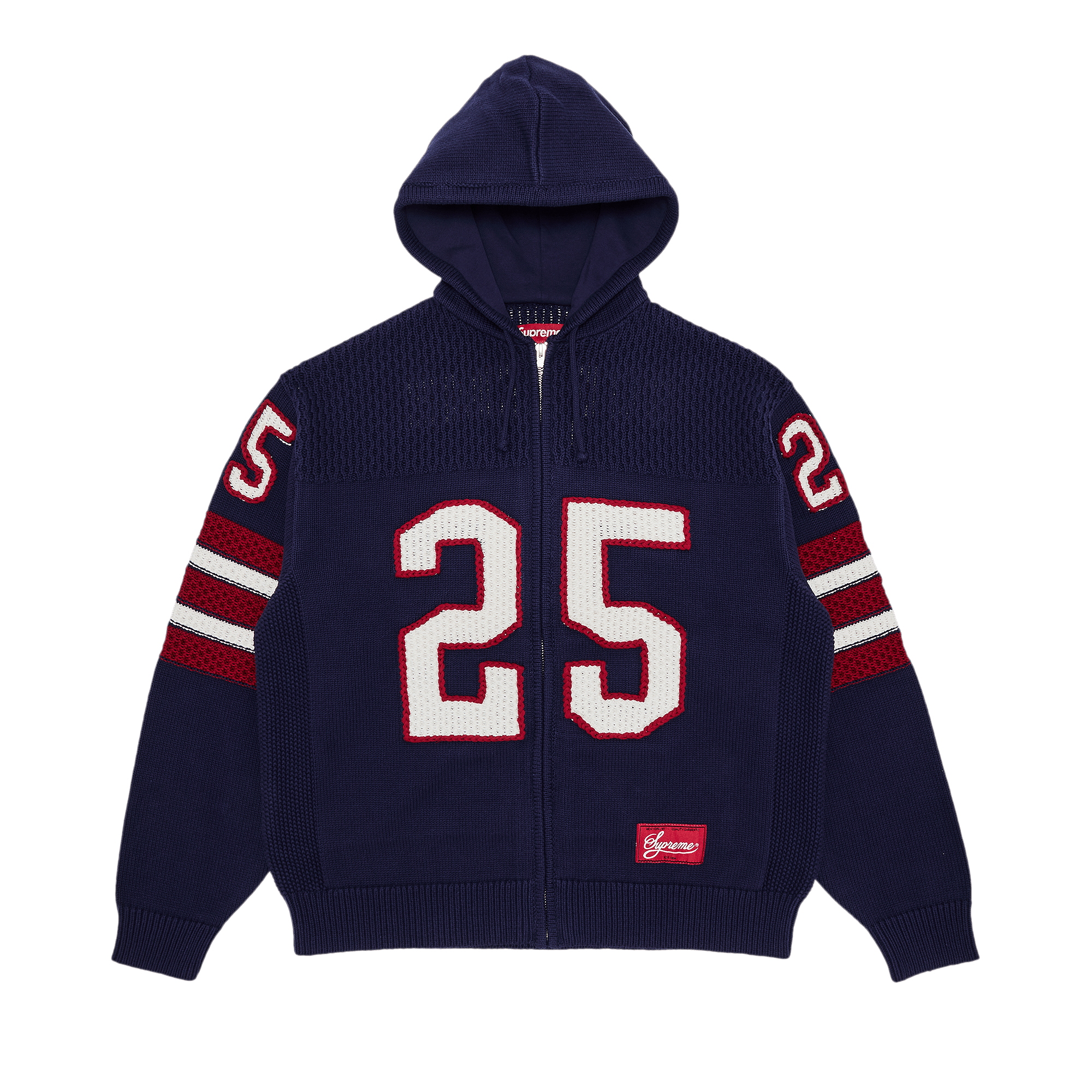 Supreme Supreme Denim Collar Half Zip Sweatshirt Navy | Grailed