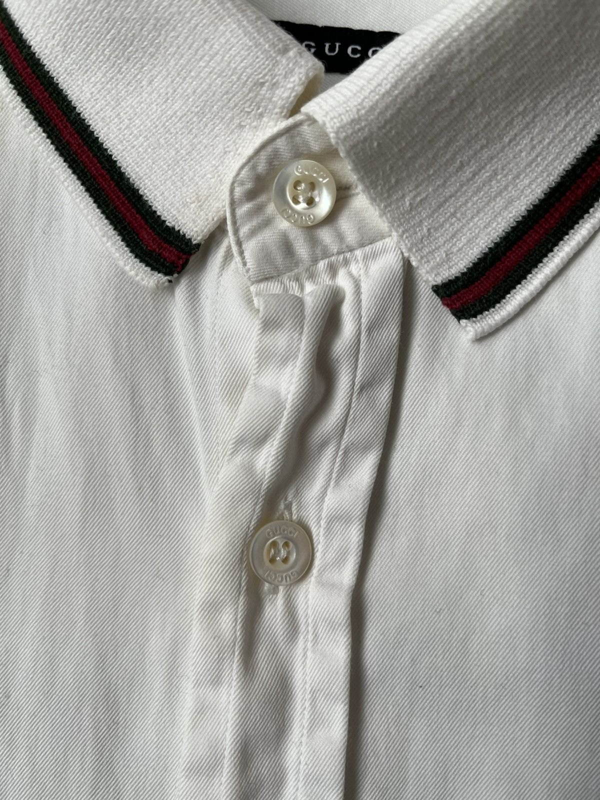 Gucci Gucci White Shirts Collar “Gucci” size 41 Size US XS / EU 42 / 0 - 4 Thumbnail