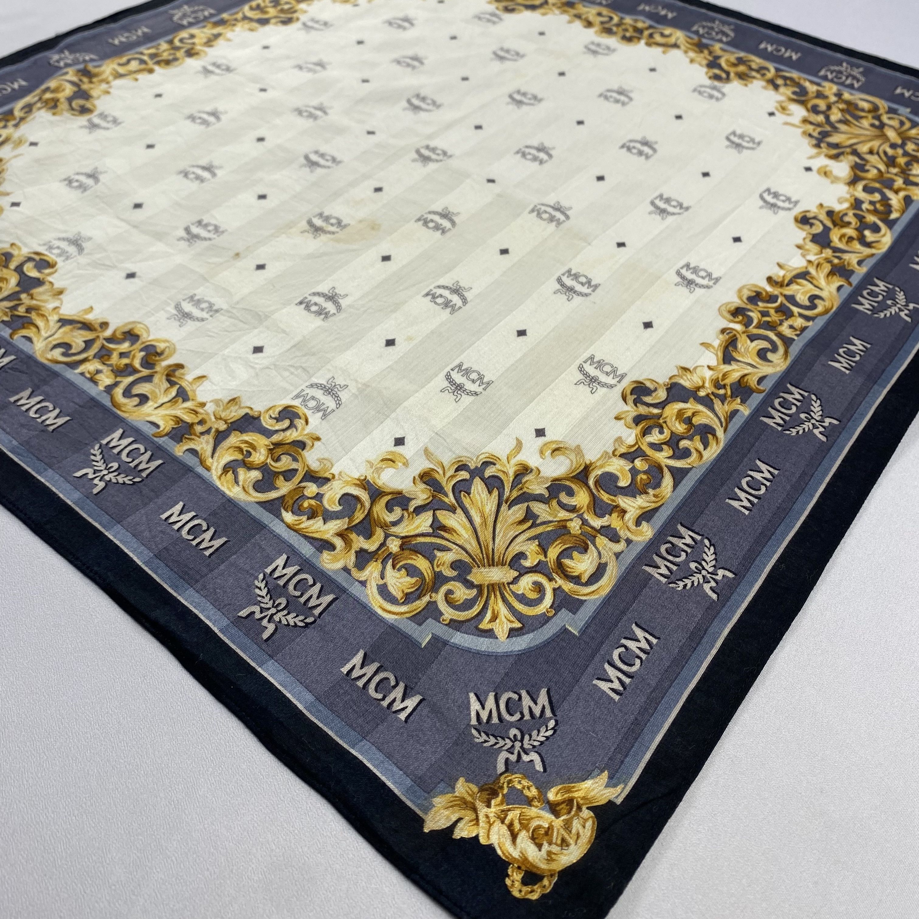 MCM × Vintage MCM Bandana/ Handkerchief / Neckerchief-P1763 Size ONE SIZE - 2 Thumbnail