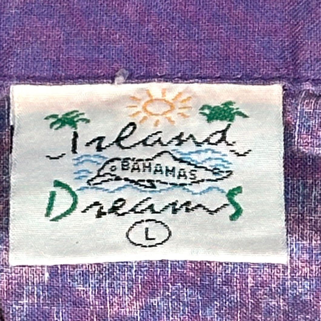 Vintage VINTAGE Island Dreams Purple Palm Trees 90s Shirt Adult SMALL Graphic Print Pocket Front Button-Up Size US S / EU 44-46 / 1 - 6 Thumbnail