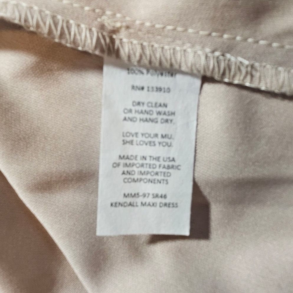 Show Me Your MuMu NWT Show Me Your Mumu Kendall Dress Sz. M Beige Chiffon Size M / US 6-8 / IT 42-44 - 6 Thumbnail
