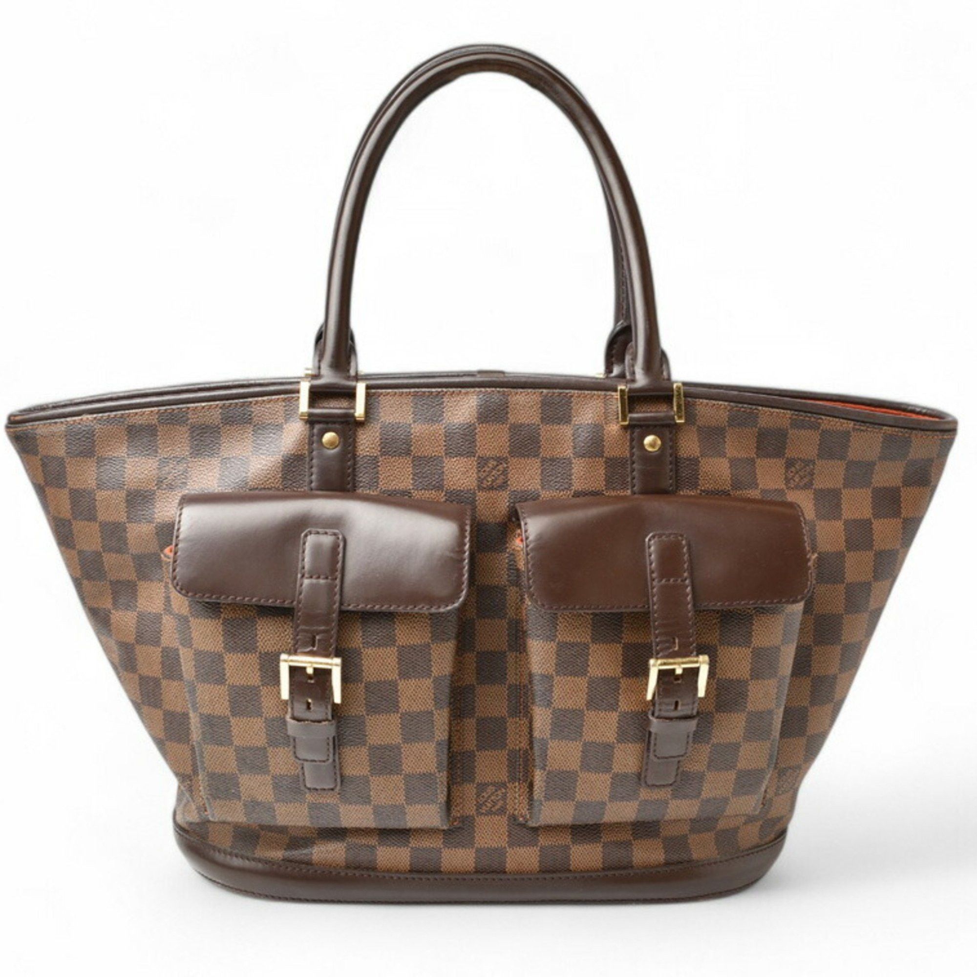 Louis Vuitton Louis Vuitton Tote Bag Shoulder Compatible LOUIS VUITTON Damier Manosque GM Ebene N51120 Size ONE SIZE - 1 Thumbnail