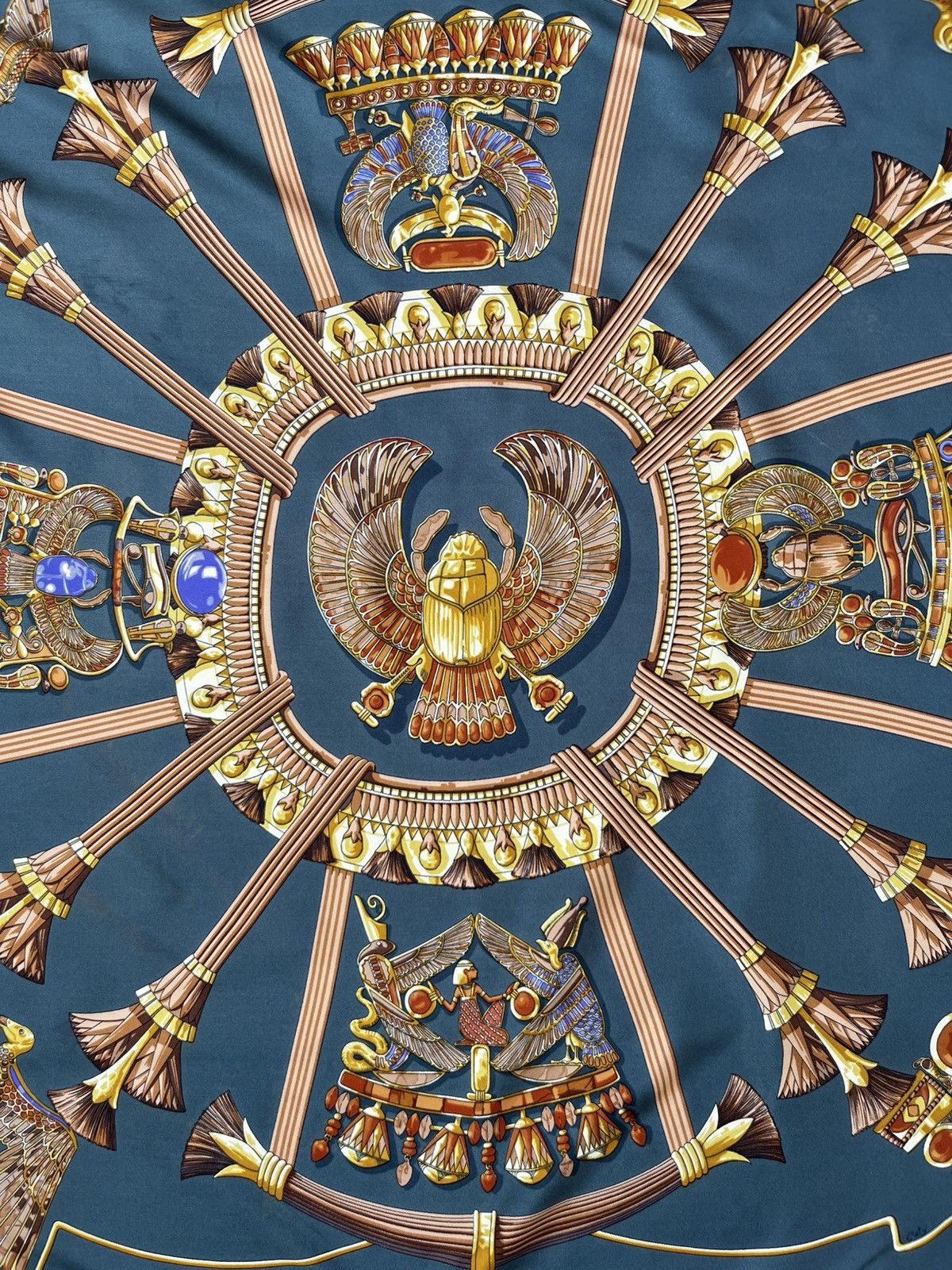 Hermes Vintage Hermes Ancient Egypt Silk Scarf Size ONE SIZE - 2 Thumbnail