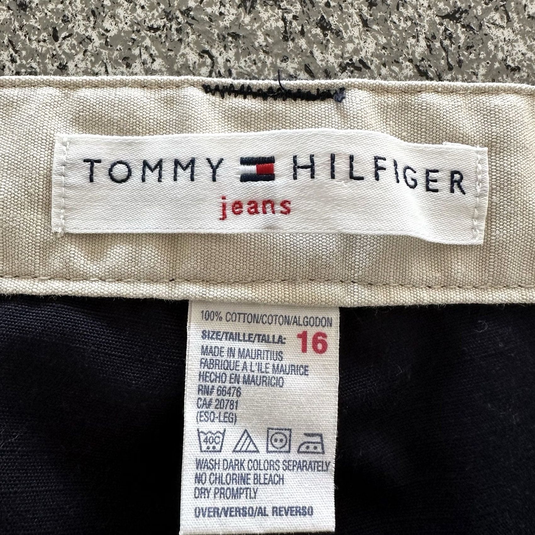 Tommy Hilfiger Tommy Hilfiger Pants Womens 16 Chino Straight 30in inseam Blue 32in Waist Vintage Y2K Buttoned Cuff Size 24" / US 00 / IT 34 - 5 Thumbnail