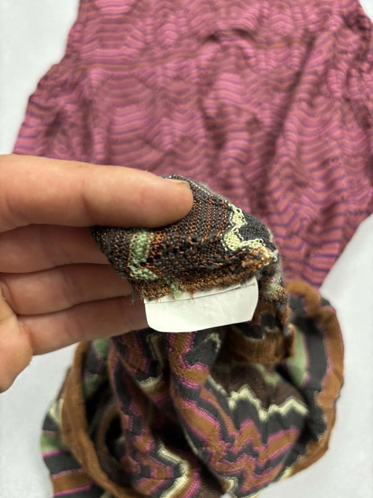 Missoni M Missoni Multicolor Zigzag Knit Sweater Tunic Long Sleeve Size S / US 4 / IT 40 - 11 Thumbnail