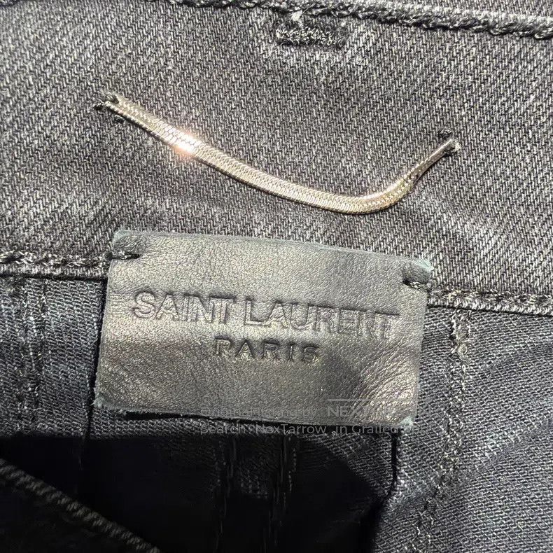 Saint Laurent Paris Saint Laurent Paris Ripped Denim Jeans Size US 29 - 3 Thumbnail