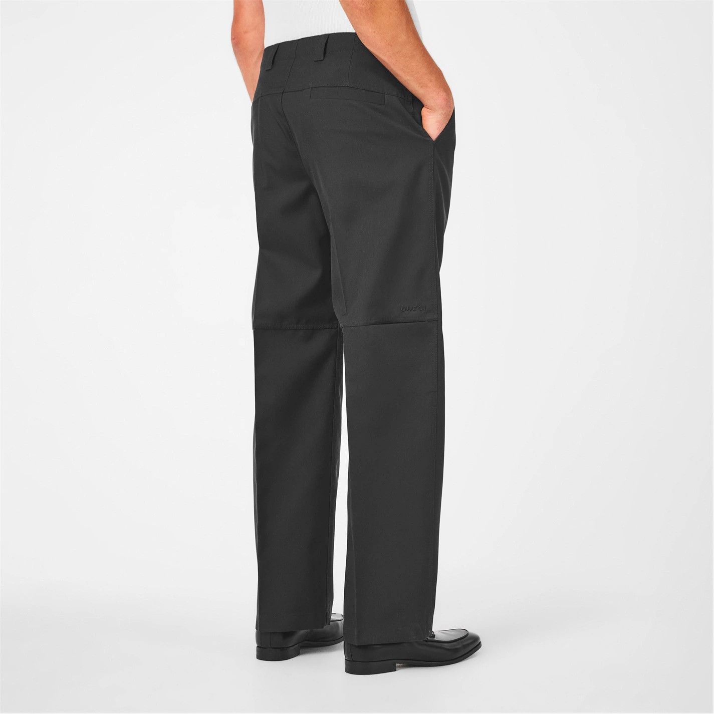 Gucci o1g2r1mq0426 Wool Straight Leg Trousers in Space Grey Size US 30 / EU 46 - 4 Thumbnail