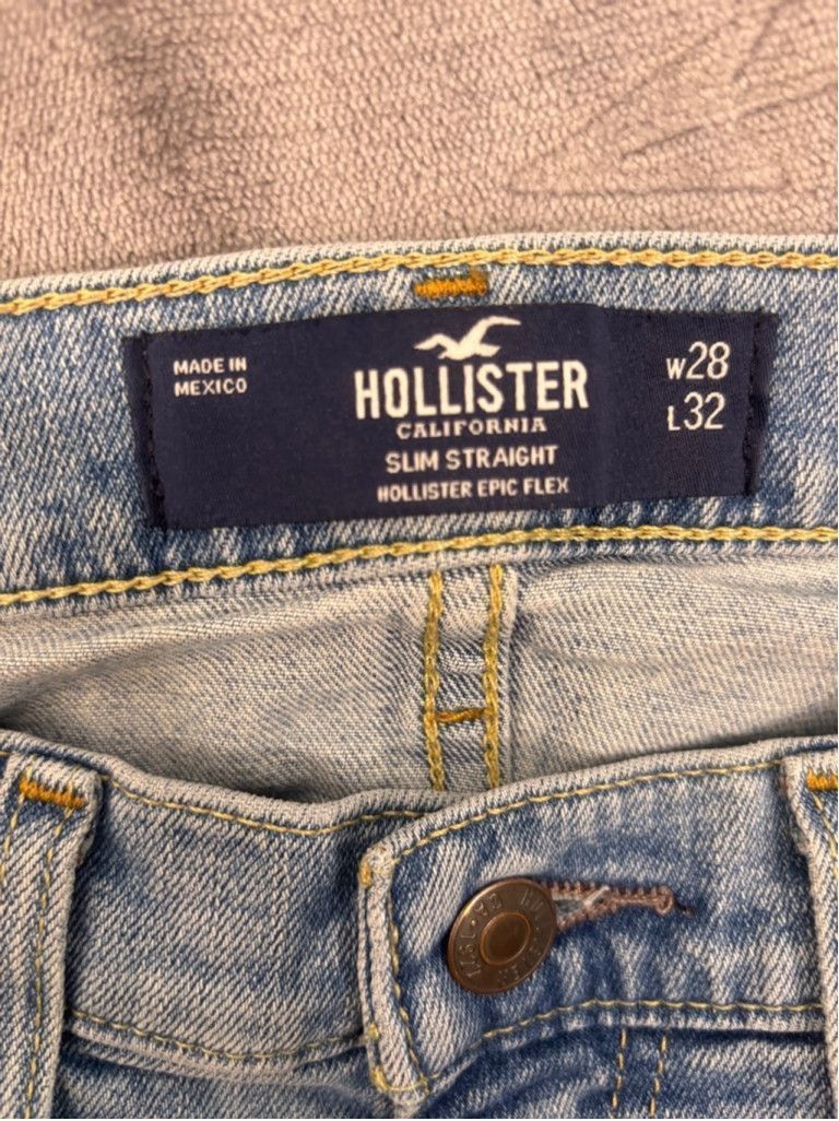 Hollister Hollister Men's Jeans, W28 L32, Light Blue Size US 28 / EU 44 - 8 Thumbnail