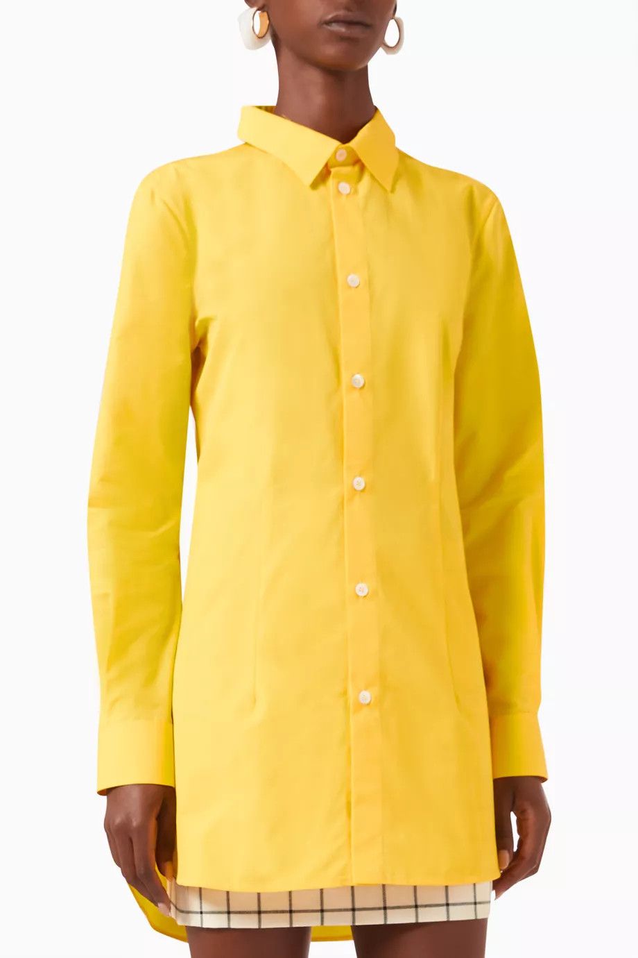 Marni o1w1db10824 Sleeves Shirt in Yellow Size XS / US 0-2 / IT 36-38 - 1 Thumbnail