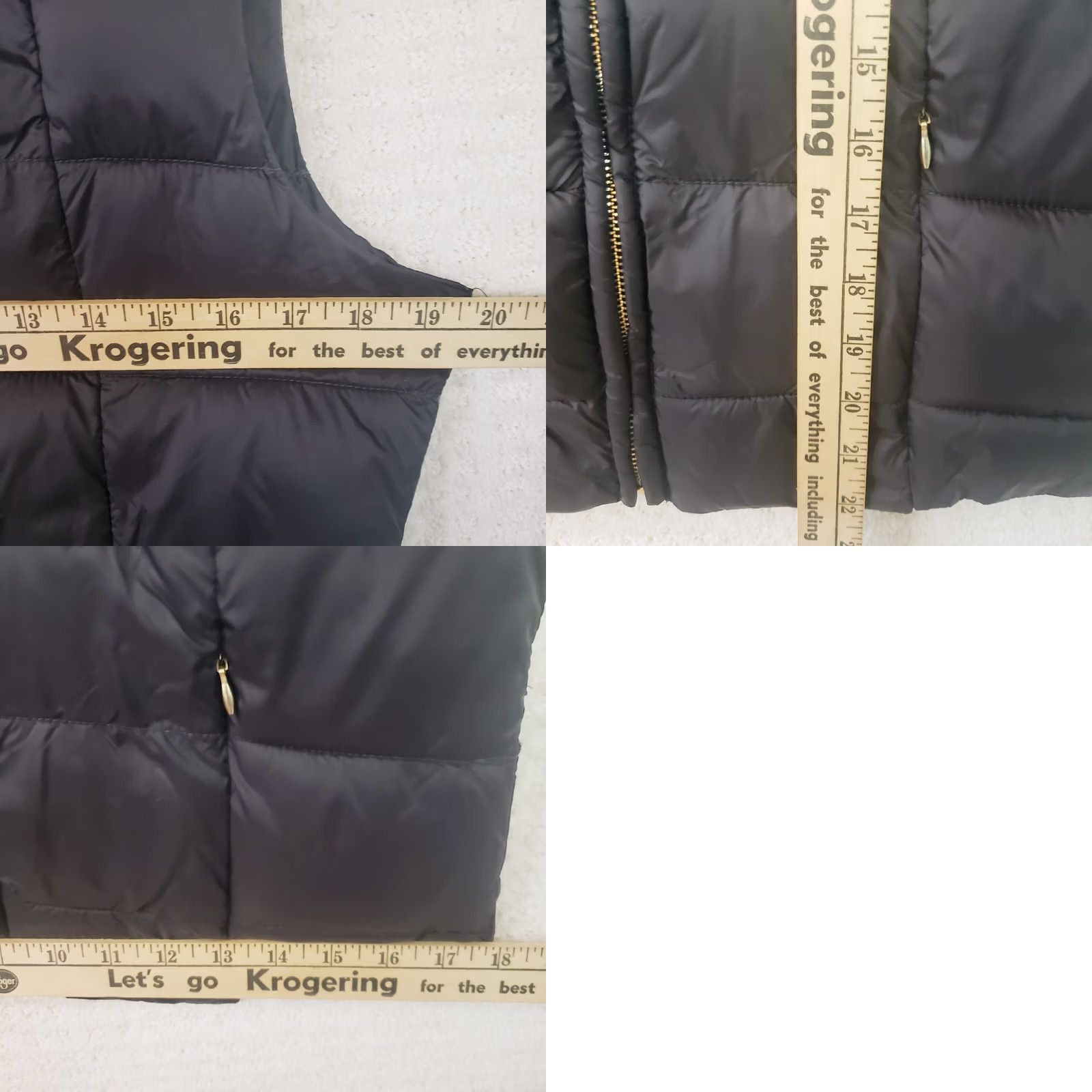 Vintage INSO Collection Women's L Black Quilted Full Zip Puffer Vest Size L / US 10 / IT 46 - 9 Thumbnail