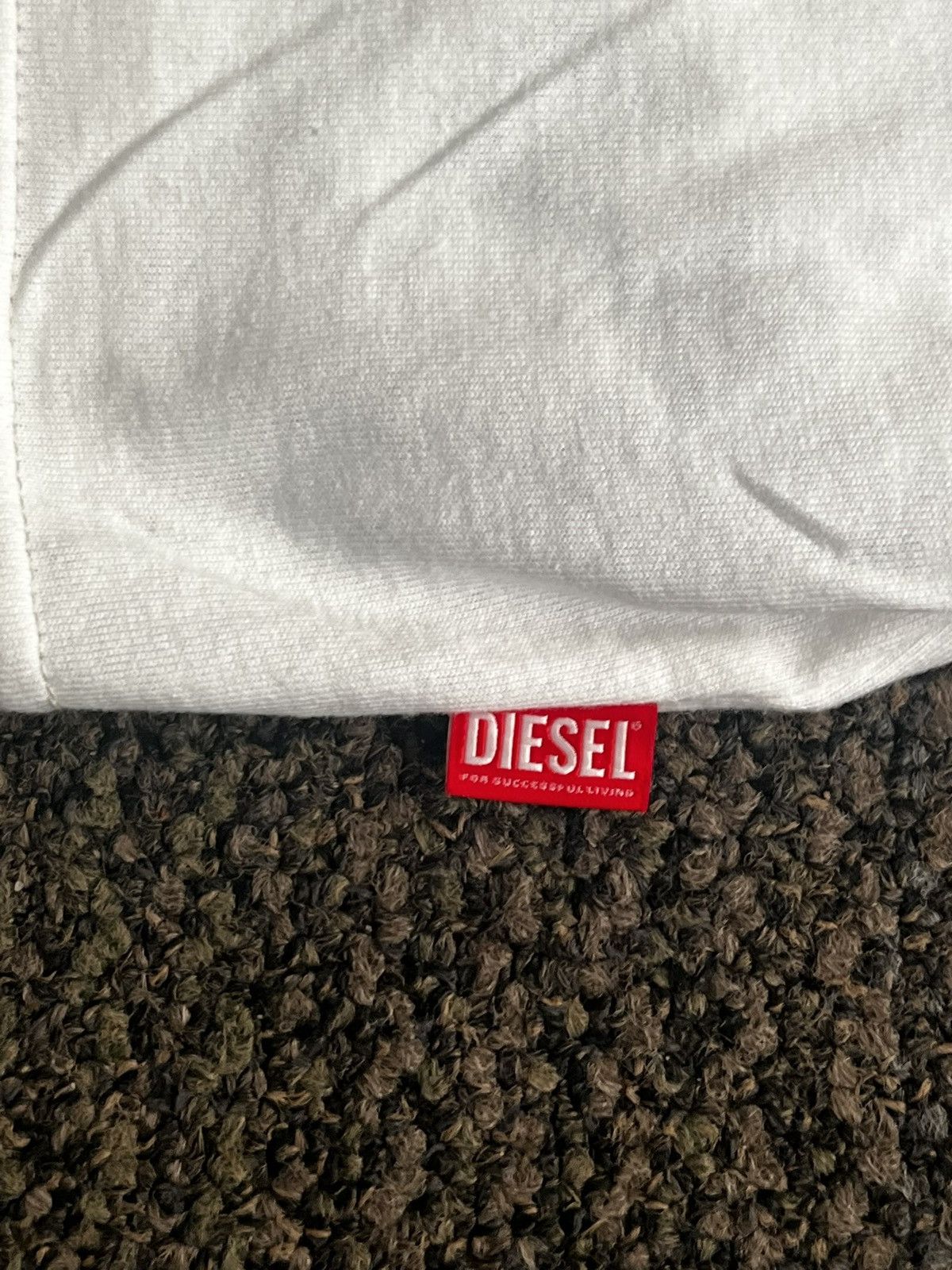 Diesel White Diesel Long Sleeve Size US L / EU 52-54 / 3 - 3 Thumbnail