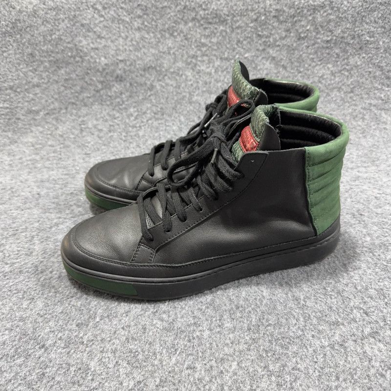 Gucci Gucci Stylish High-Top Sneakers in Green and Black 0079 Size US 8.5 / EU 41-42 - 1 Thumbnail