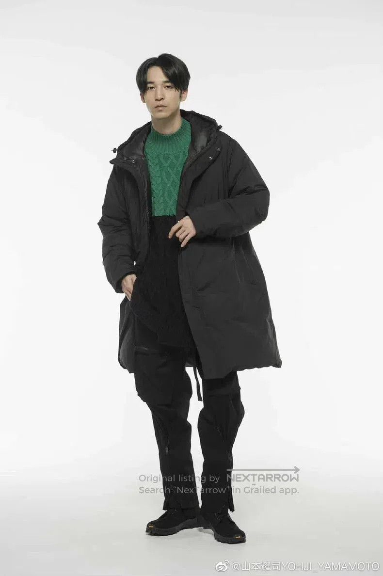 Yohji Yamamoto Yohji Yamamoto Design dark down jacket Size US L / EU 52-54 / 3 - 9 Thumbnail