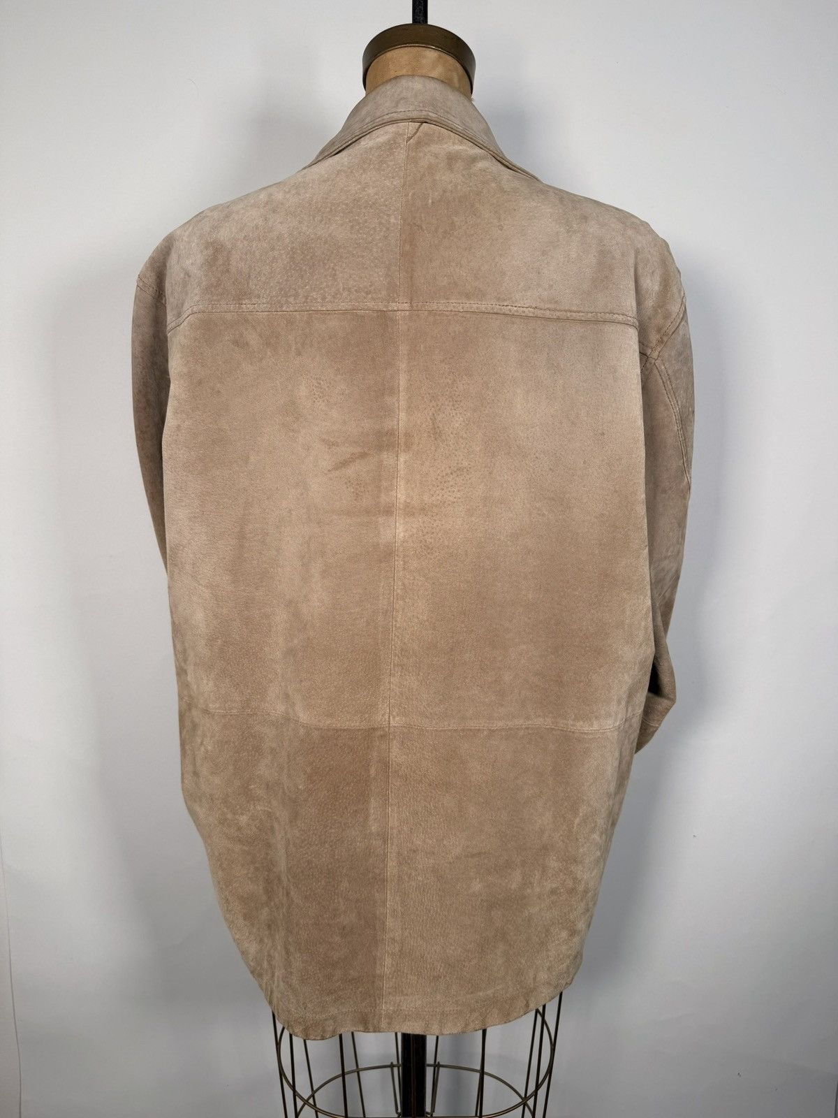 Vintage Vintage Suede Leather Beige Jacket Size US L / EU 52-54 / 3 - 2 Thumbnail