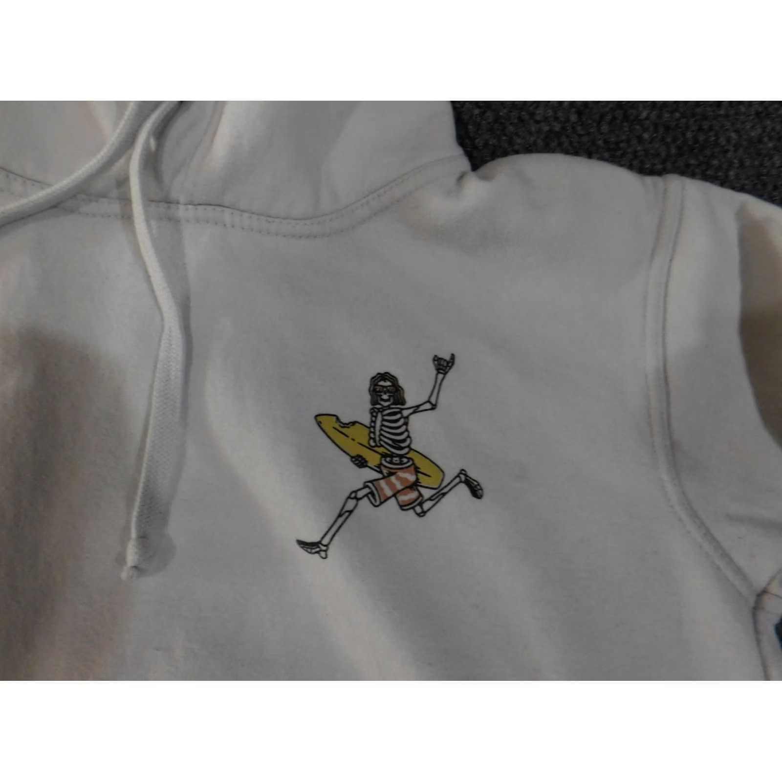 MOTHER Call Your Mother Hoodie Mens L White Graphic Print Hooded Pullover Long Sleeve Crew Neck Mens Sweatshirt Size US L / EU 52-54 / 3 - 5 Thumbnail