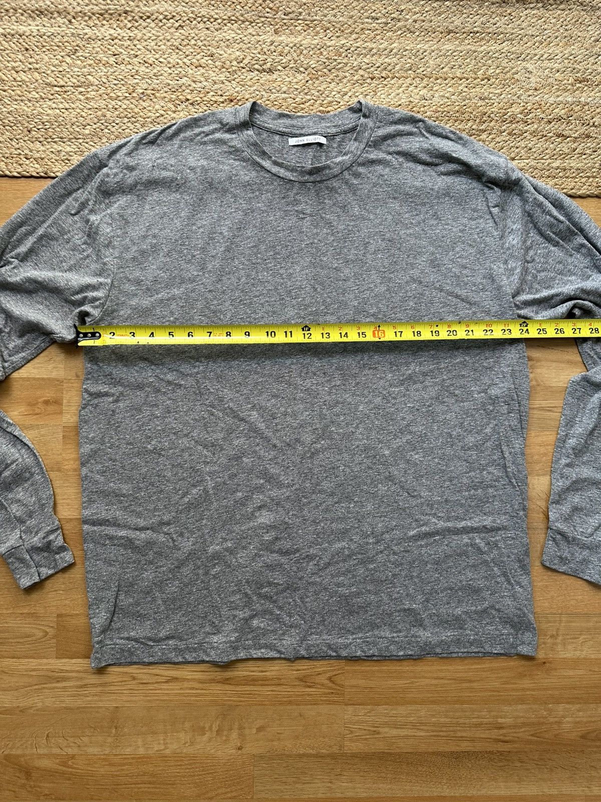 John Elliott John Elliott grey university l/s tee Size US XXL / EU 58 / 5 - 5 Thumbnail