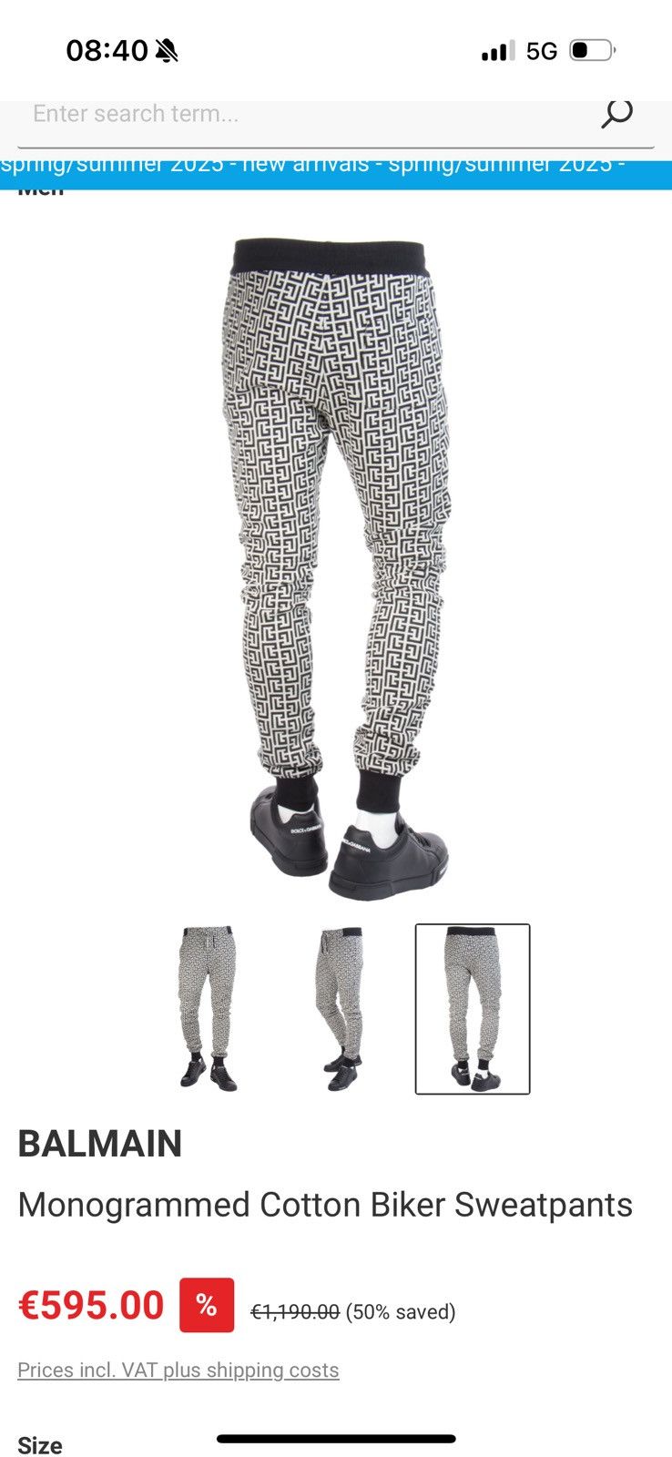 Balmain BALMAIN joggers sz S SEE REAL TAPE MEASUREMENTS IN PHOTOS Size US 29 - 22 Thumbnail