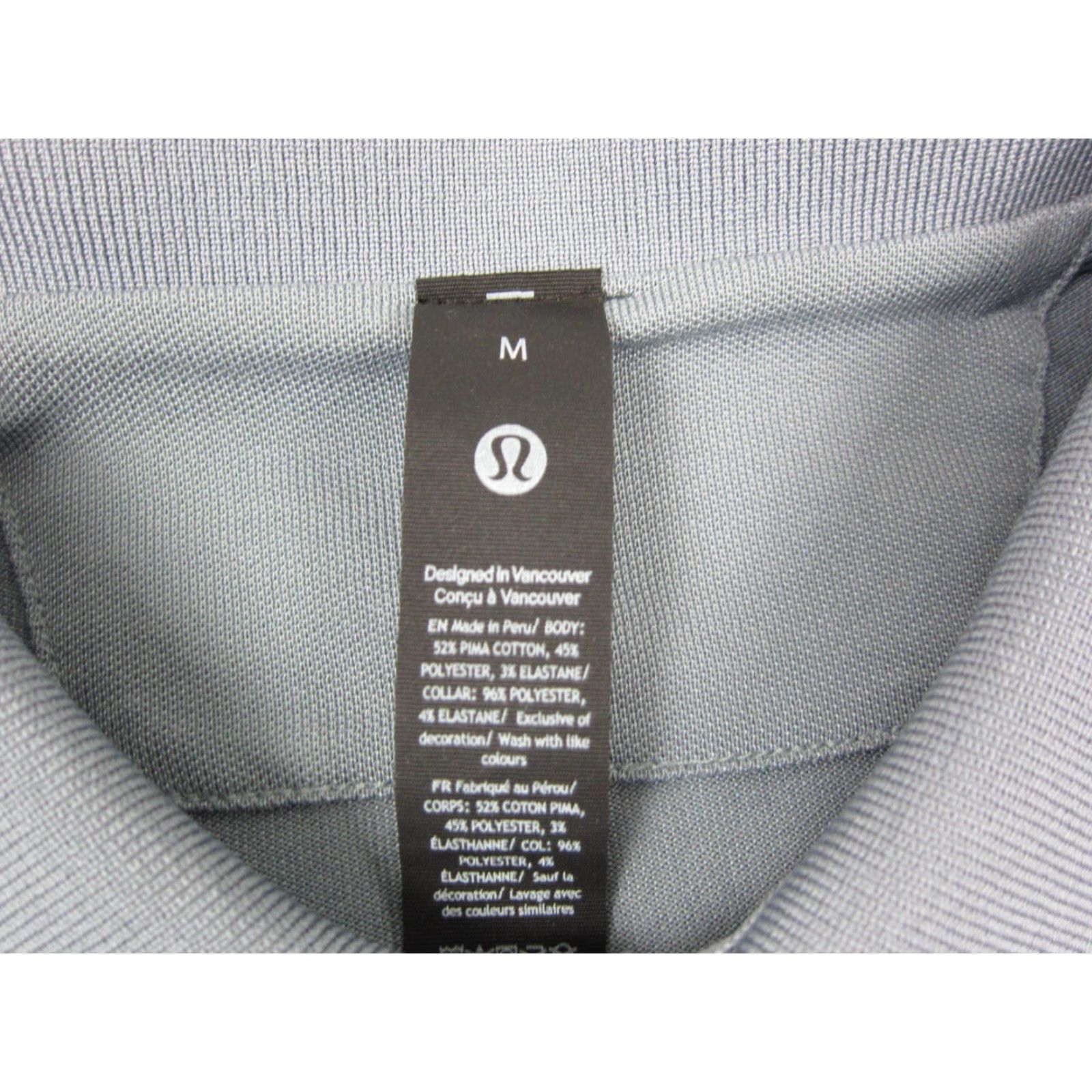 Lululemon Lululemon Polo Shirt Adult M Blue Classic Fit Pique Stretch Mens Athletic Shirt Size US M / EU 48-50 / 2 - 3 Thumbnail