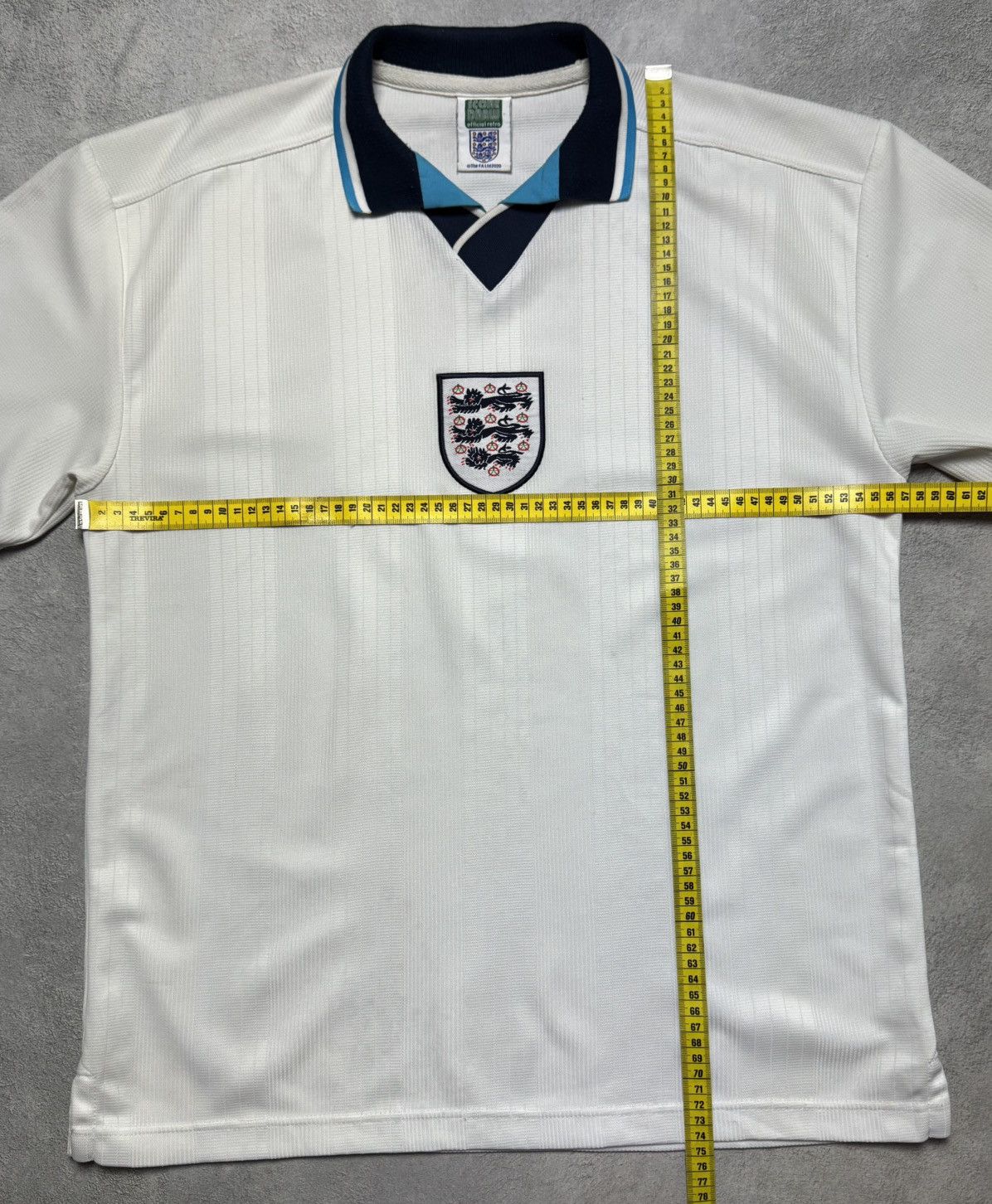 Vintage England 1996 1997 Home Shirt Football Soccer Jersey Size US L / EU 52-54 / 3 - 9 Thumbnail
