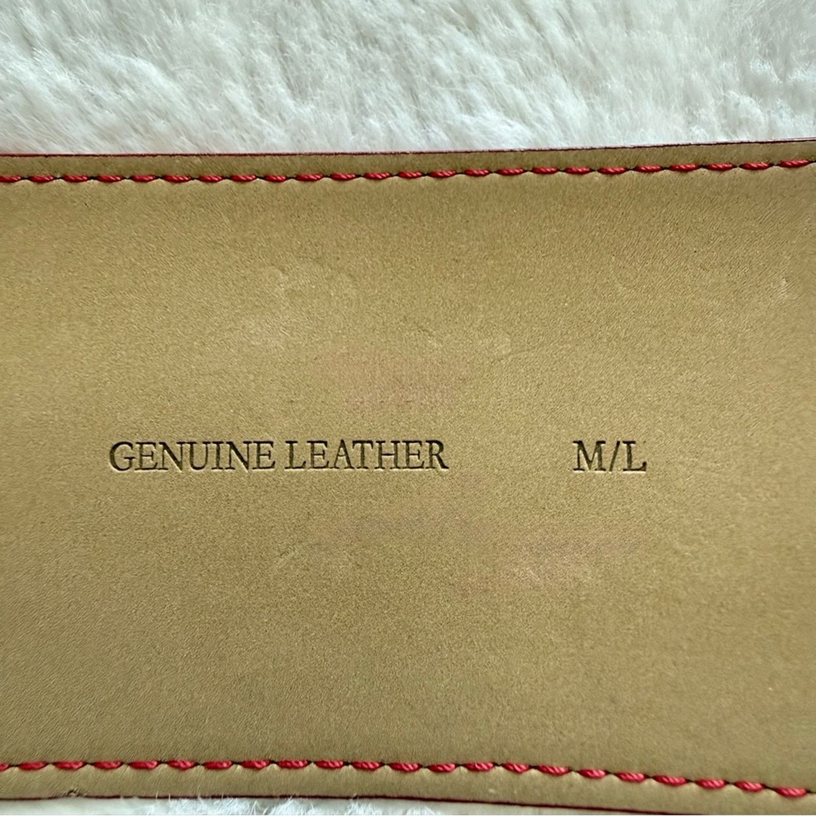Swarovski SWAROVSKI women leather wide belt size M/L Authentic Size ONE SIZE - 4 Thumbnail