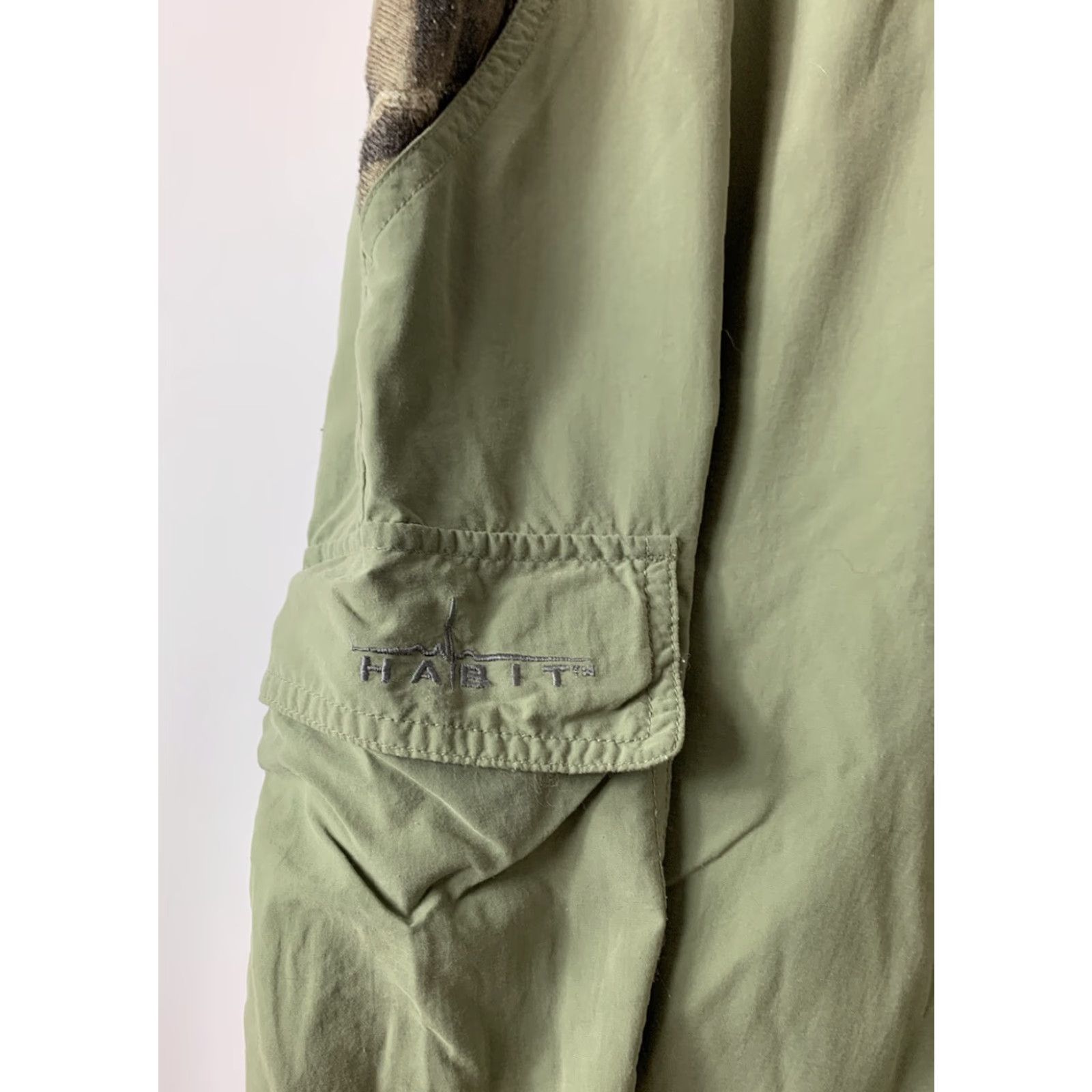 Habitat Habit Mens Pants Cargo Nylon Green Camo Large Outdoors Solar Factor 30+ 32in Inseam Size US 33 - 4 Thumbnail