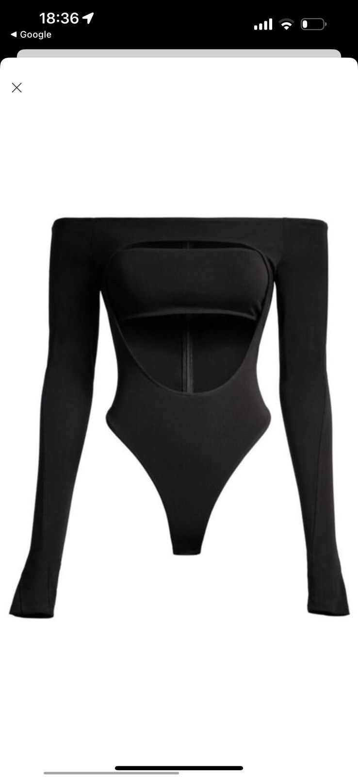 Designer × Mugler × Thierry Mugler Thierry Mugler x H&M avant garde cur out NWT bodysuit Size XS / US 0-2 / IT 36-38 - 3 Thumbnail