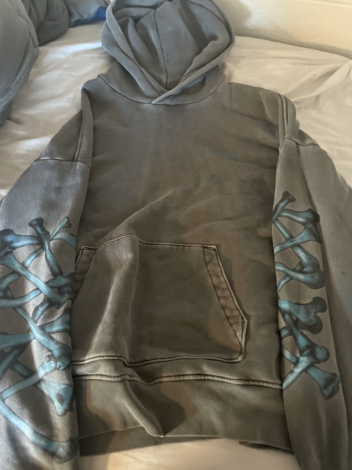 Amiri Amiri Blue Bones hoodie Size US M / EU 48-50 / 2 - 1 Thumbnail
