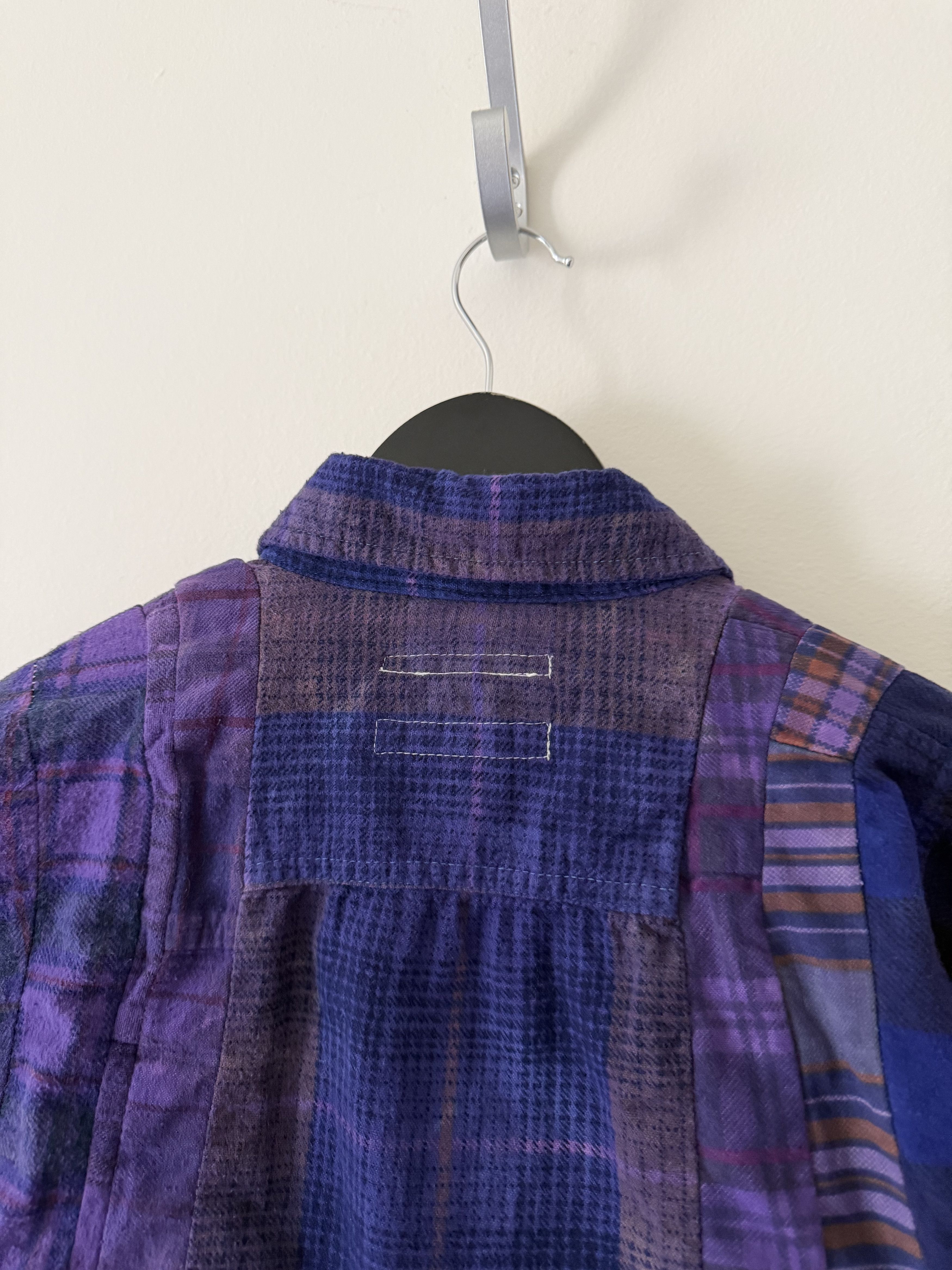 Needles Madhappy Needles Rebuild 7 Cuts Flannel in Overdyed Purple Size US XS / EU 42 / 0 - 7 Thumbnail
