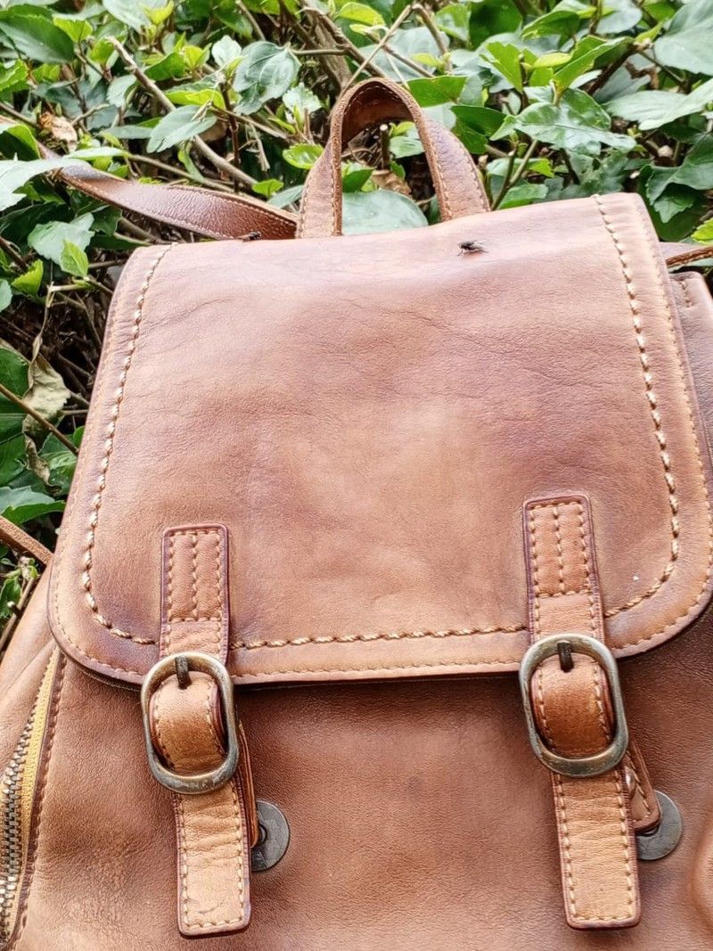 Other Vintage Green Burry Women’s Leather Backpack Size ONE SIZE - 4 Thumbnail