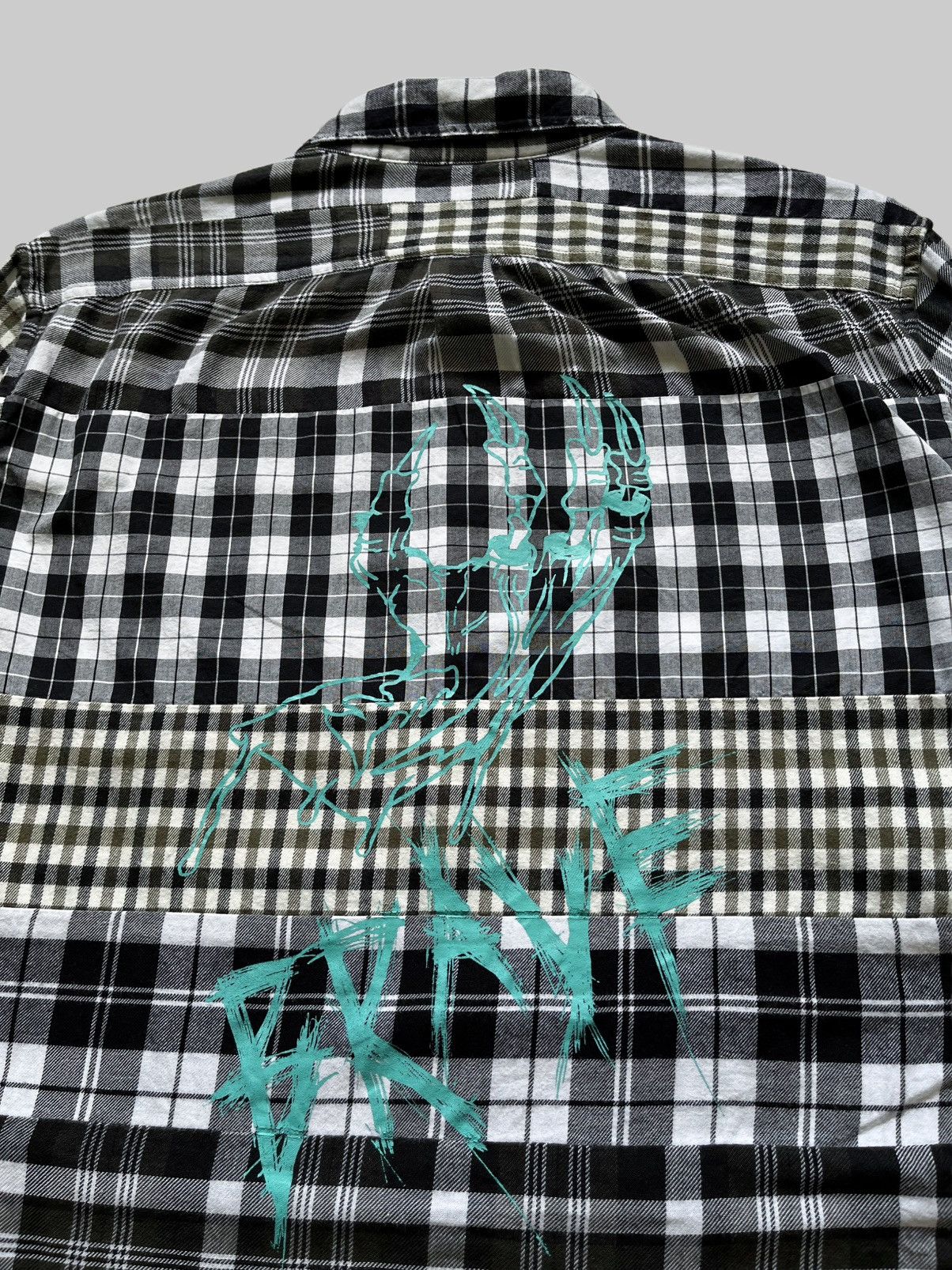 Diesel Diesel Archive Reconstructed Multi-Plaid Patchwork Shirt Size US M / EU 48-50 / 2 - 12 Thumbnail