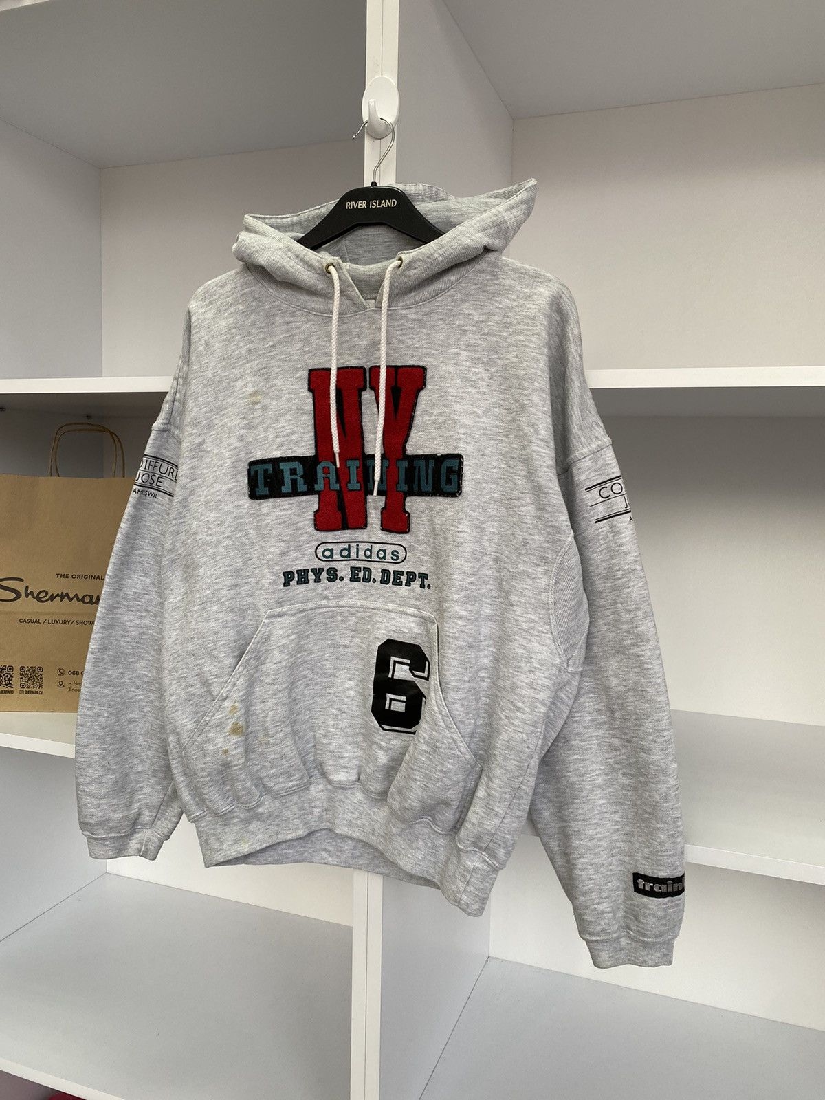 Adidas × Vintage Vintage Adidas NY Training Hoodie Size US M / EU 48-50 / 2 - 5 Thumbnail