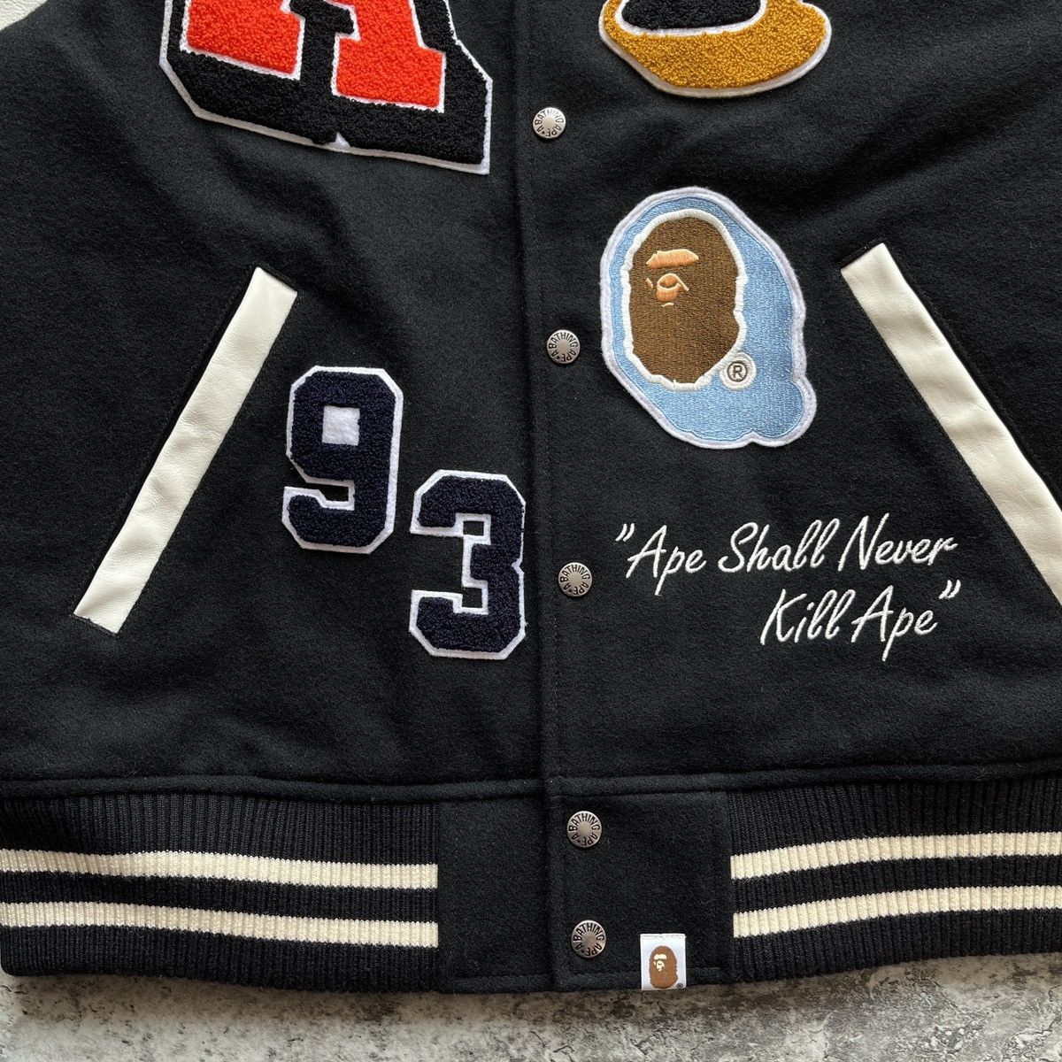 Bape Bape Crazy Patch Varsity Jacket F/W 2021 Size US M / EU 48-50 / 2 - 17 Thumbnail