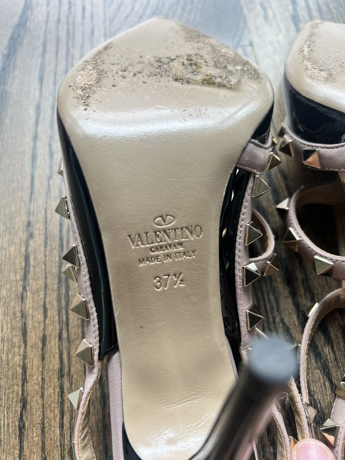 Valentino Valentino RockStud Ankle Heels Size US 7.5 / IT 37.5 - 5 Thumbnail