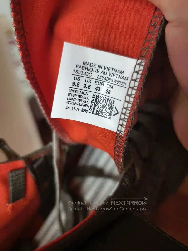 Japanese Brand CONVERSE X NIGEL CARBOURN 197. Size US 10.5 / EU 43-44 - 7 Thumbnail