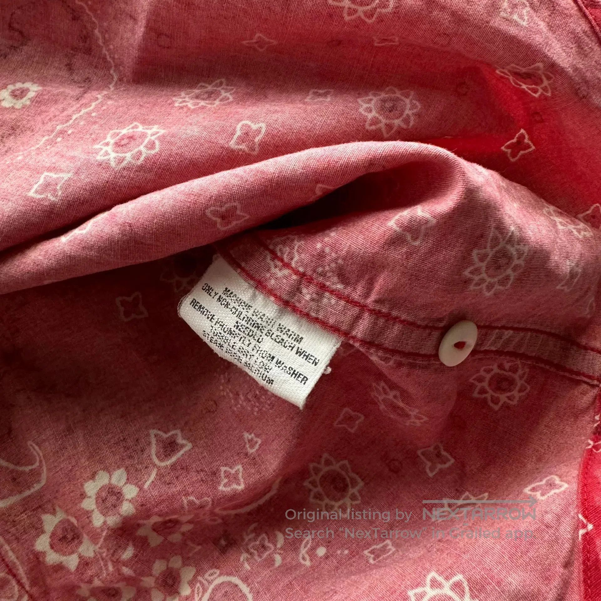 RRL Ralph Lauren RRL Red Bandana Western Shirt. Size US S / EU 44-46 / 1 - 6 Thumbnail