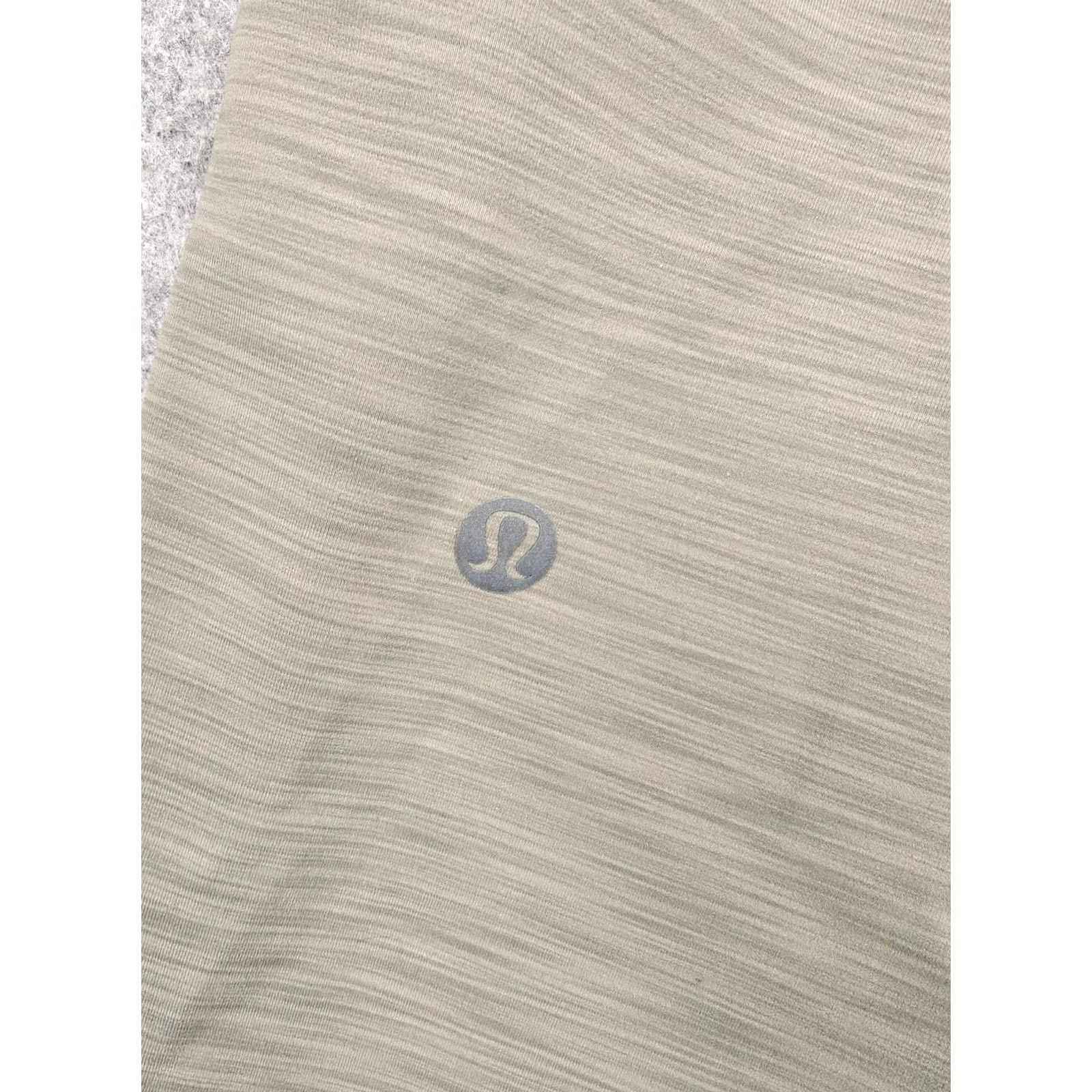 Lululemon Lululemon Mens Large Green Knit Joggers Elastic Waist Zip Pockets Stretch Pants Size US 33 - 5 Thumbnail