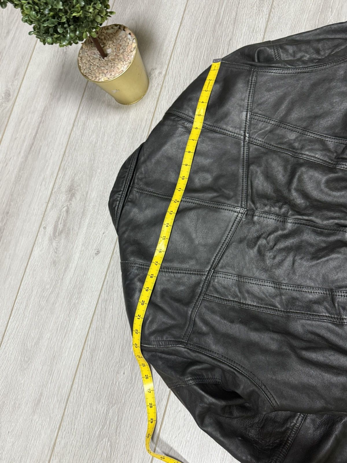 Genuine Leather leather bomber jacket zip vintage wide Size US M / EU 48-50 / 2 - 14 Thumbnail