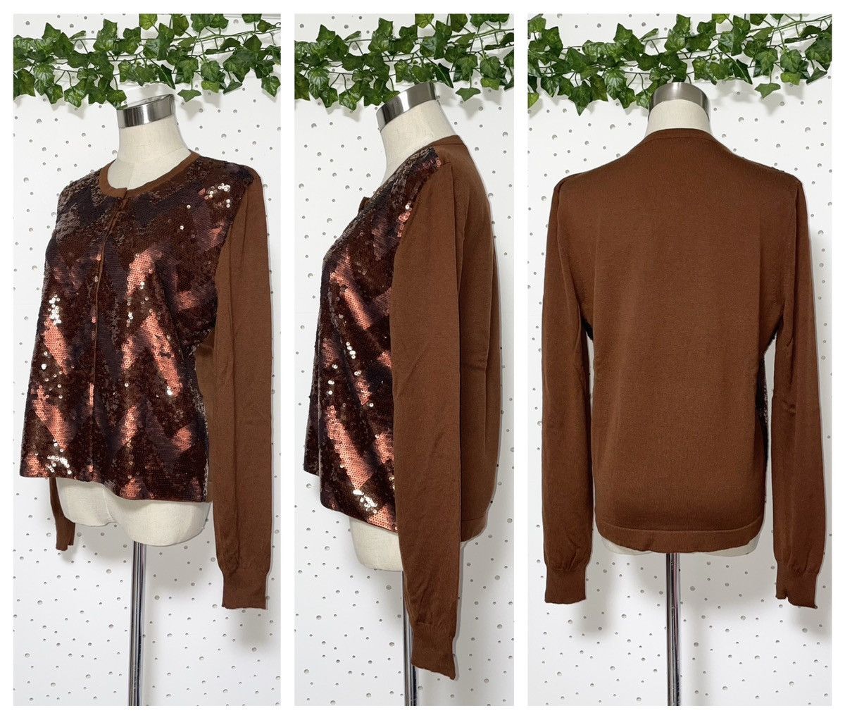 Max Mara Max Mara sequin decoration long sleeve knit cardigan XL Size XL / US 12-14 / IT 48-50 - 7 Thumbnail