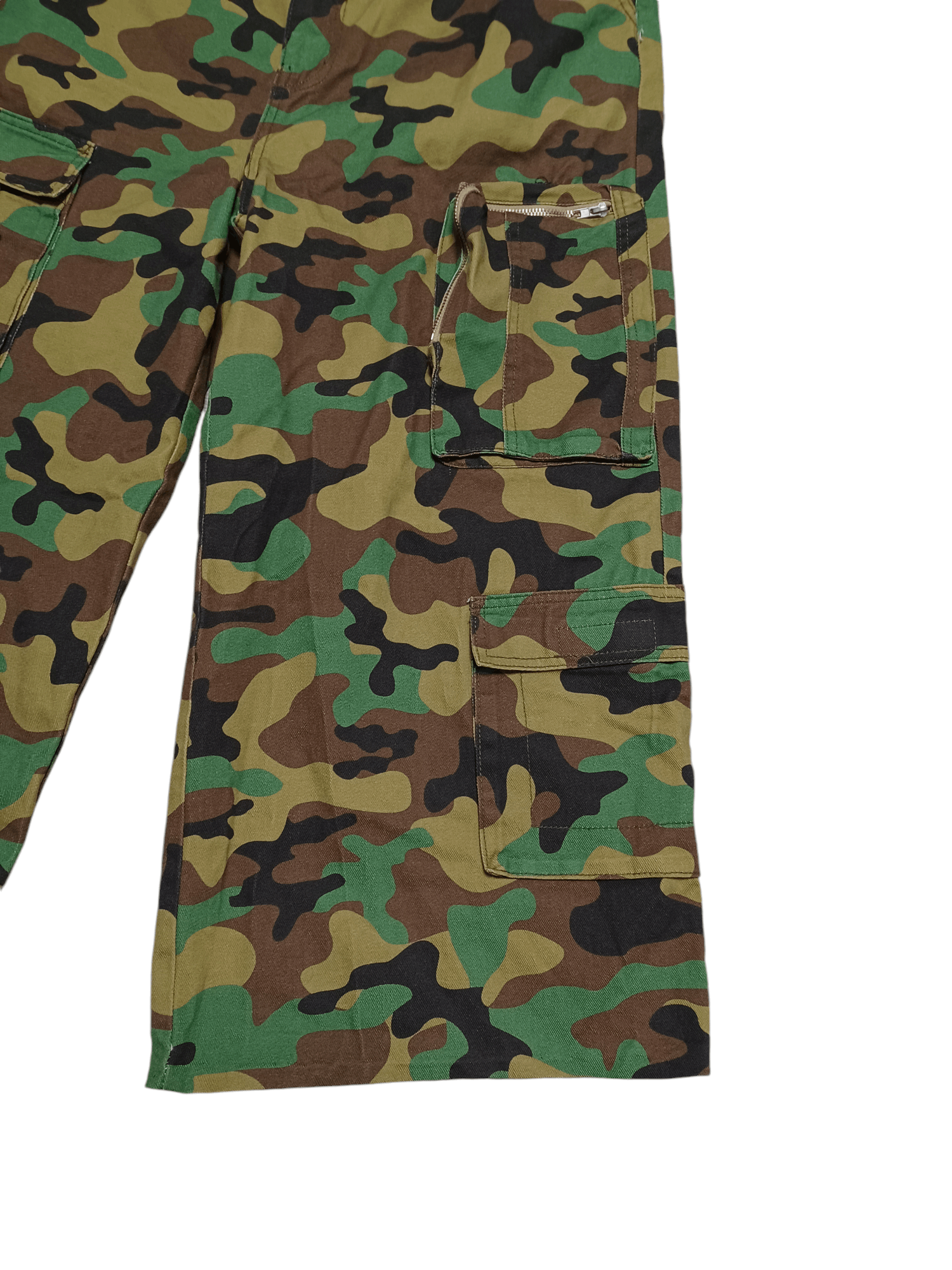 Japanese Brand 37 CM LEG OPENING!!! MILITARY CARGO MULTIPOCKET CAMO PANTS Size US 36 / EU 52 - 2 Thumbnail