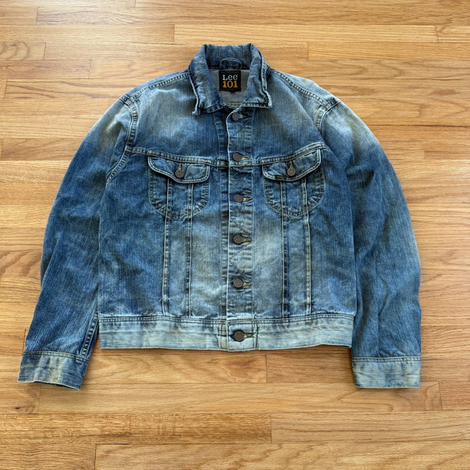 RRL Ralph Lauren Lee 101 Distressed Selvedge Reproduction Trucker ...